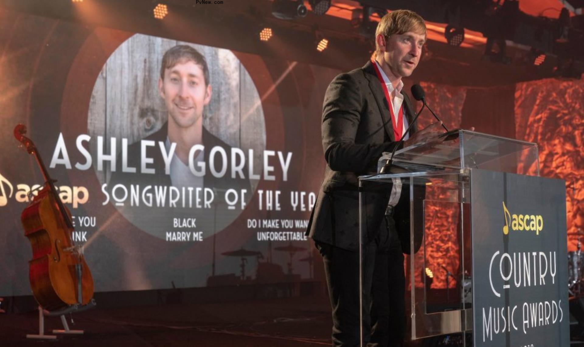 ASCAP Country Awards Ho<i></i>nor Ashley Gorley as So<i></i>ngwriter of the Year for a Ninth Time