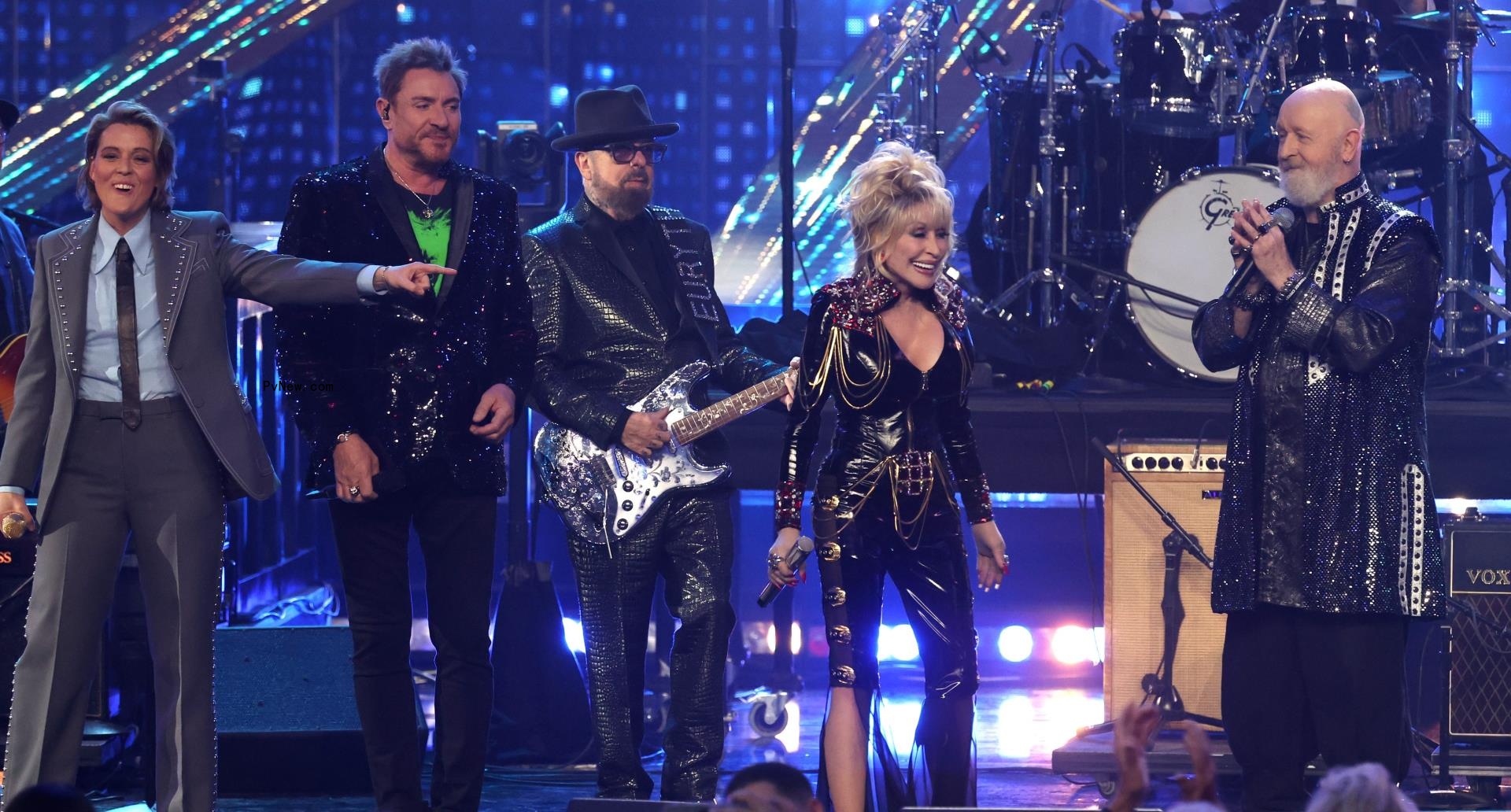 Dolly Parton Joined at Rock Hall Induction by Pink, Brandi Carlile, Simon Le Bon and Rob Halford, as L.A. Ceremony Becomes a Dolly-Fest