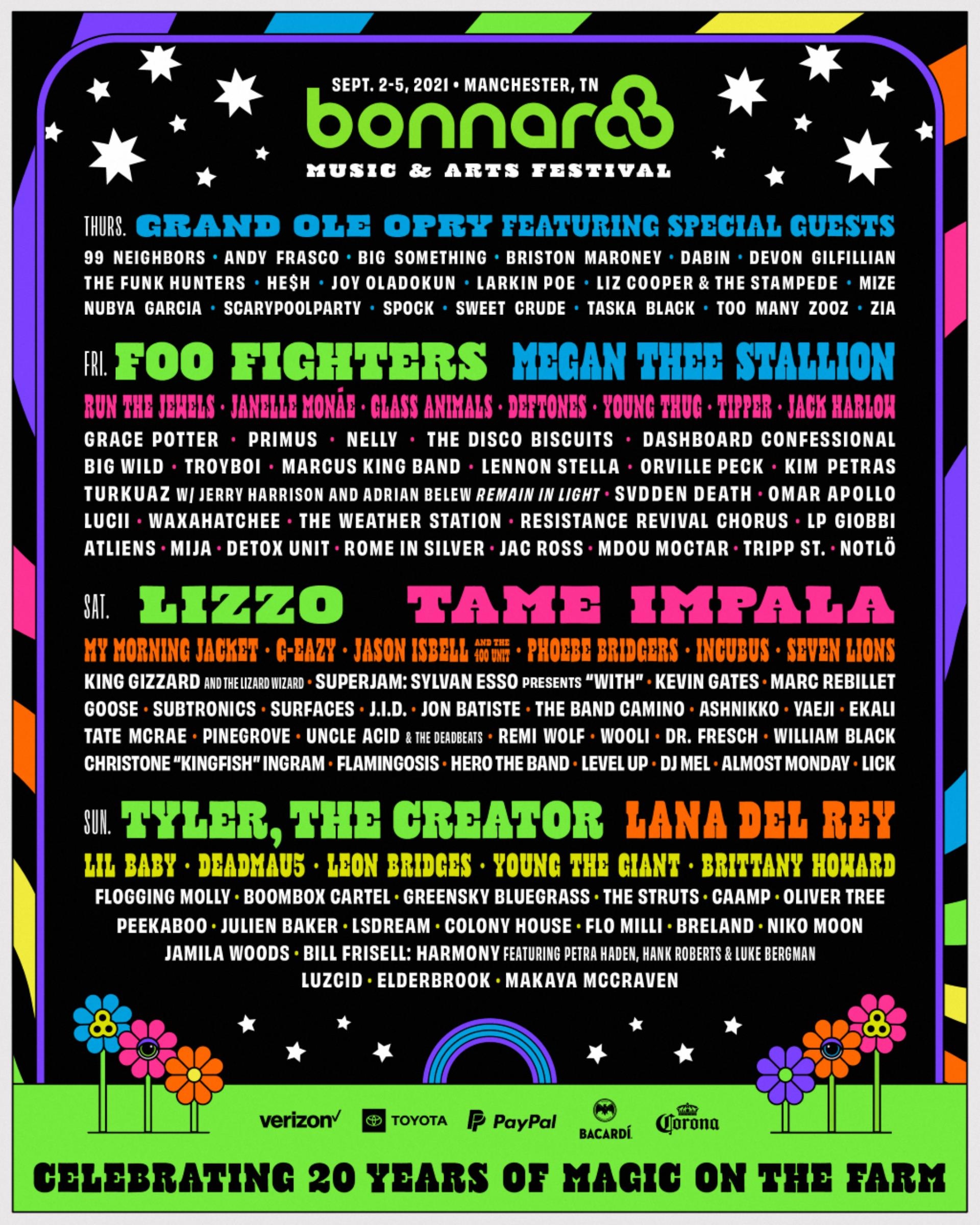 Lizzo, Megan Thee Stallion, Foo Fighters, Tyler, the Creator Lead Bo<i></i>nnaroo Festival’s 2021 Lineup