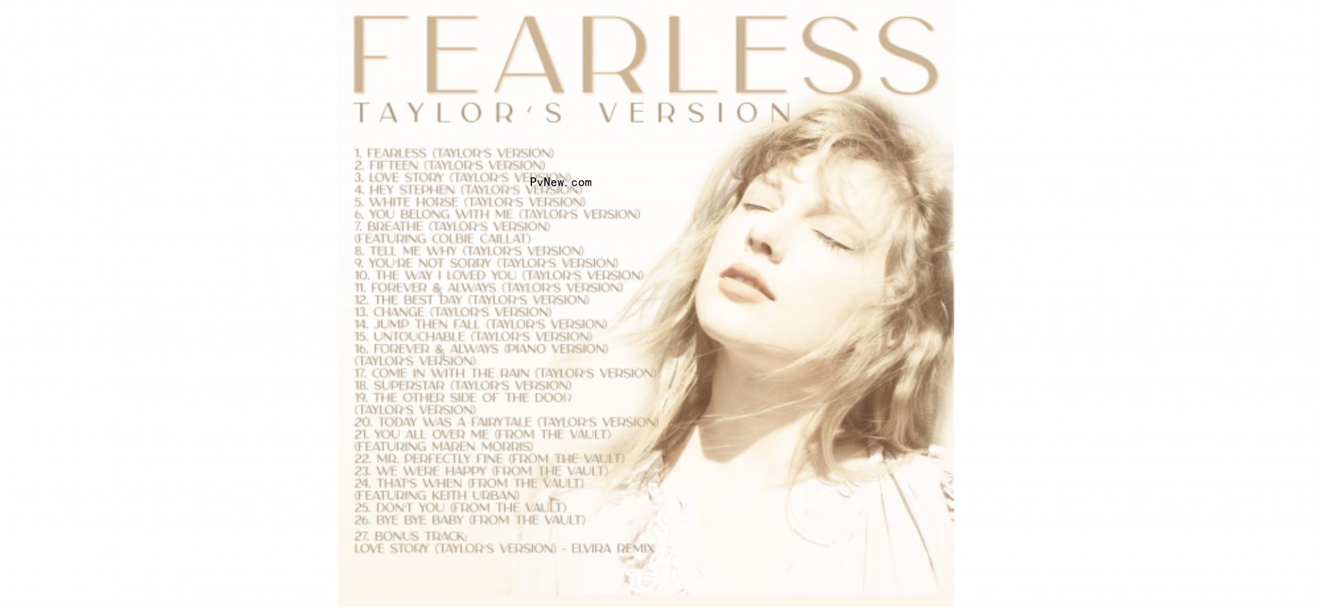 Taylor Swift Reveals Track List for ‘Fearless (Taylor’s Version)’; Keith Urban Delighted to ‘Join the Band’