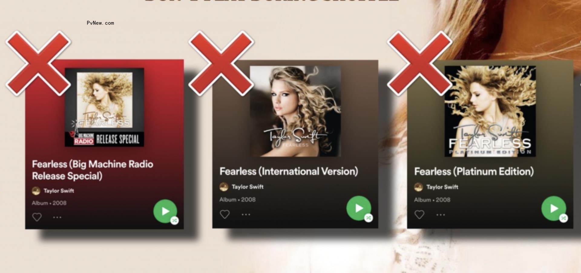 Taylor Swift Fans Share Notes on How to Make the Old ‘Fearless’ Disappear