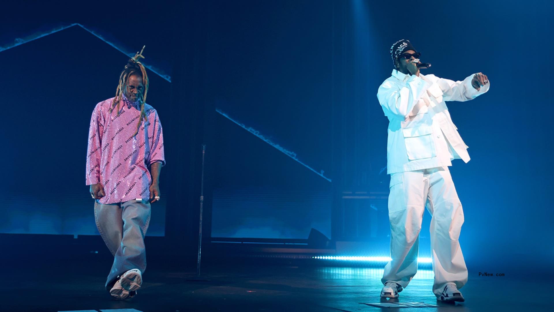 Lil Wayne and 2 Chainz Delight Day-One Fans at Amazon Music Live Concert