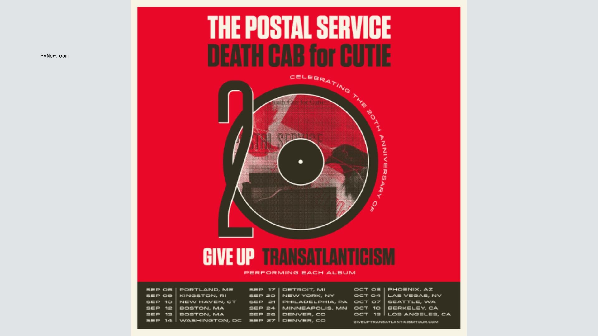 The Postal Service and Death Cab for Cutie Tour: How to Buy Tickets