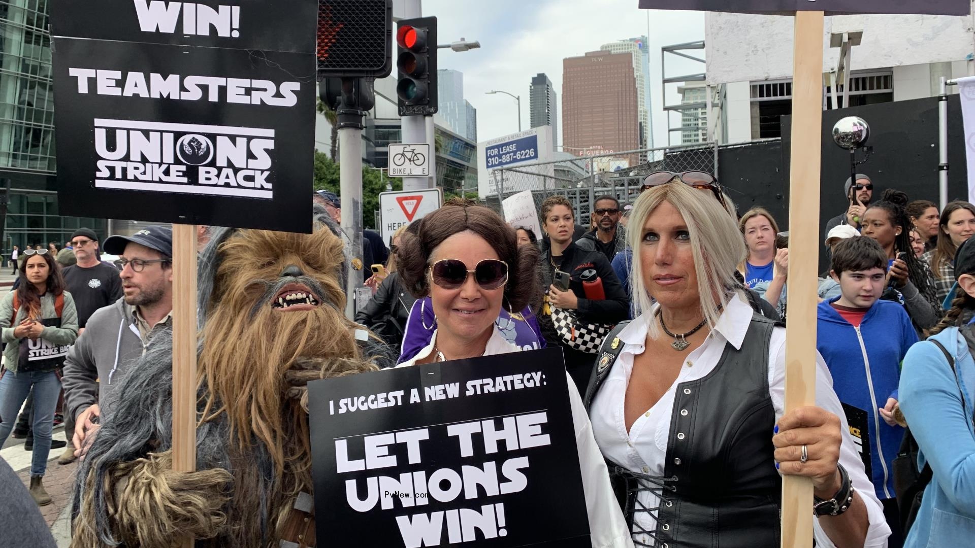 WGA Rallies With L.A. Unio<i></i>ns: ‘It’s Going to Be a Hot Labor Summer’