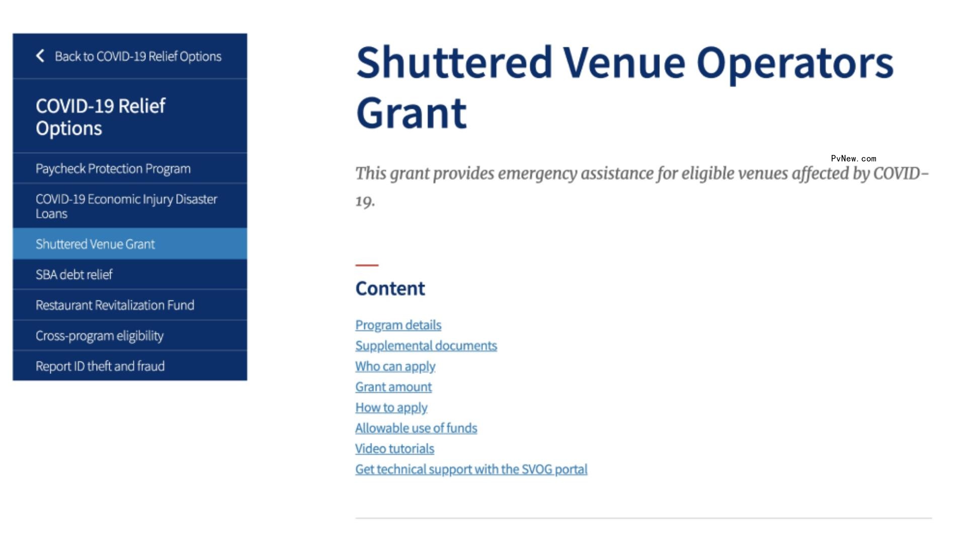 SBA Venue-Relief Website Receives More Than 17,000 Applications in First 24 Hours