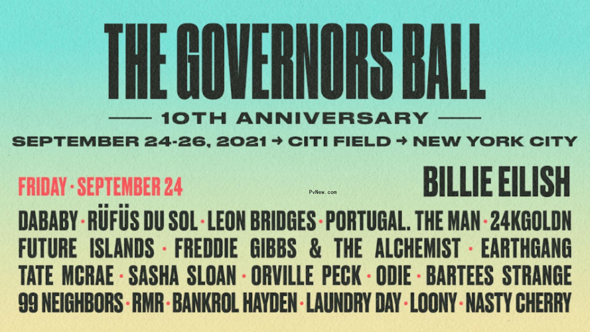Billie Eilish, Post Malone, Megan Thee Stallion, A$AP Rocky to Headline New Yorks’ Governors Ball Festival