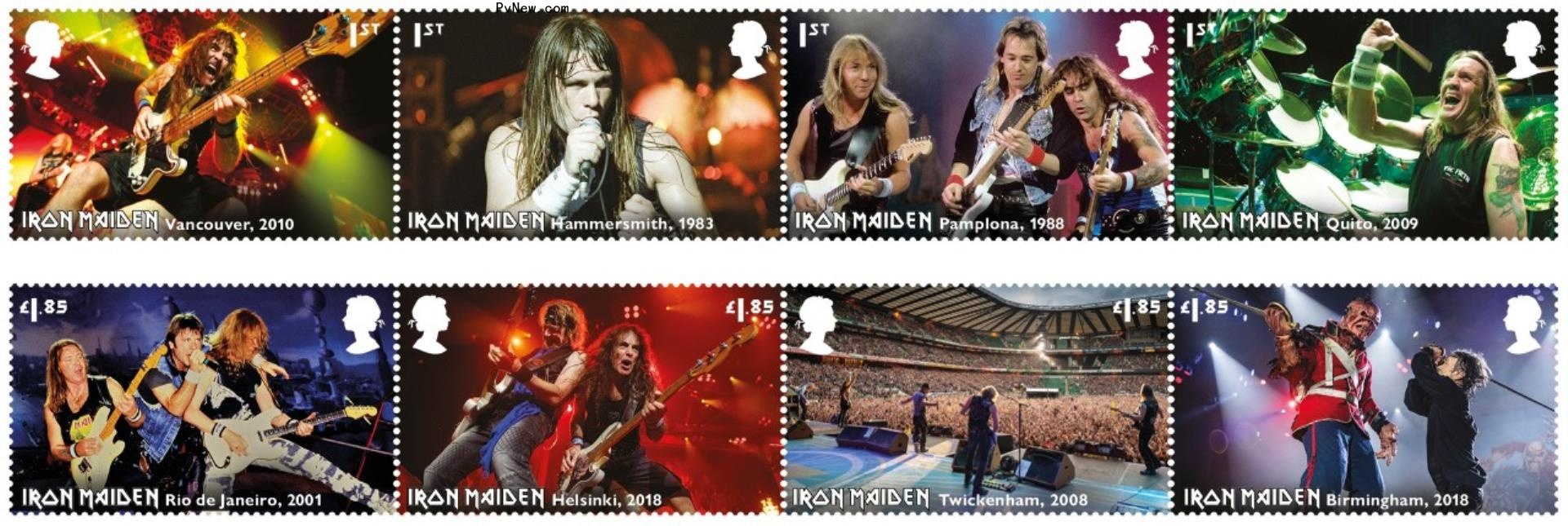 Iron Maiden to Be Ho<i></i>nored With Official Royal Mail Stamps