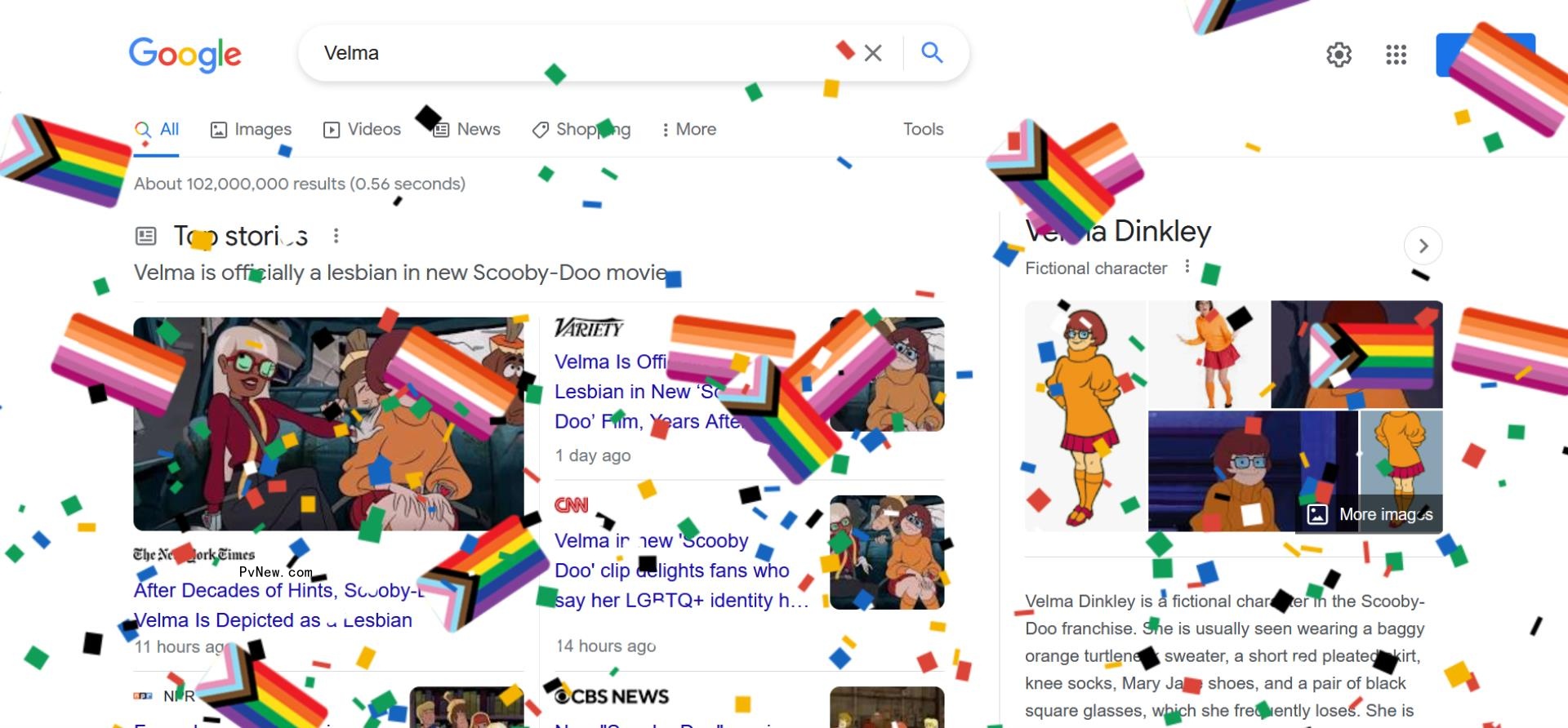 Google Celebrates ‘Scooby-Doo’s’ Velma Coming Out as Lesbian With Gay Pride Easter Egg