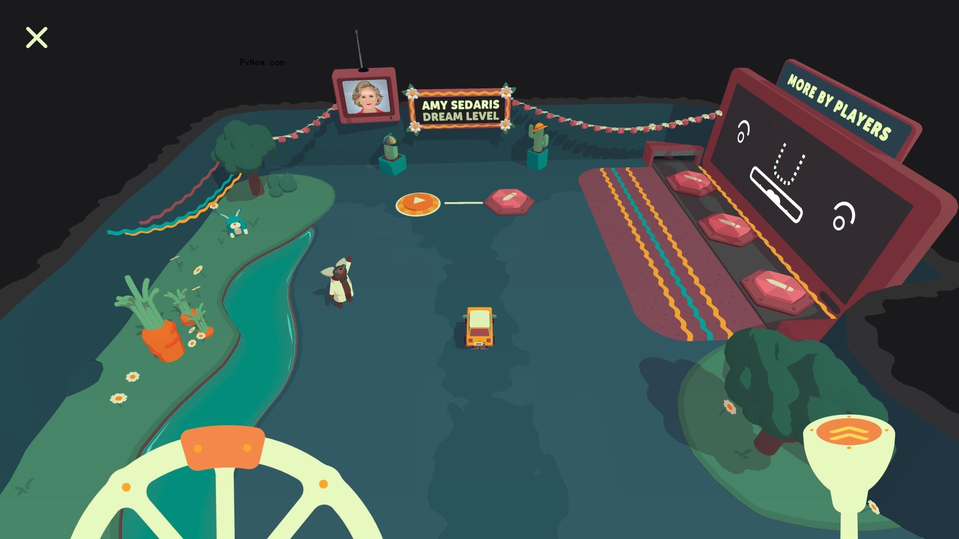 Why Amy Sedaris, Who Can’t Drive and Doesn’t Play Games, Made a Racing Level for Apple Arcade’s ‘What the Car?’