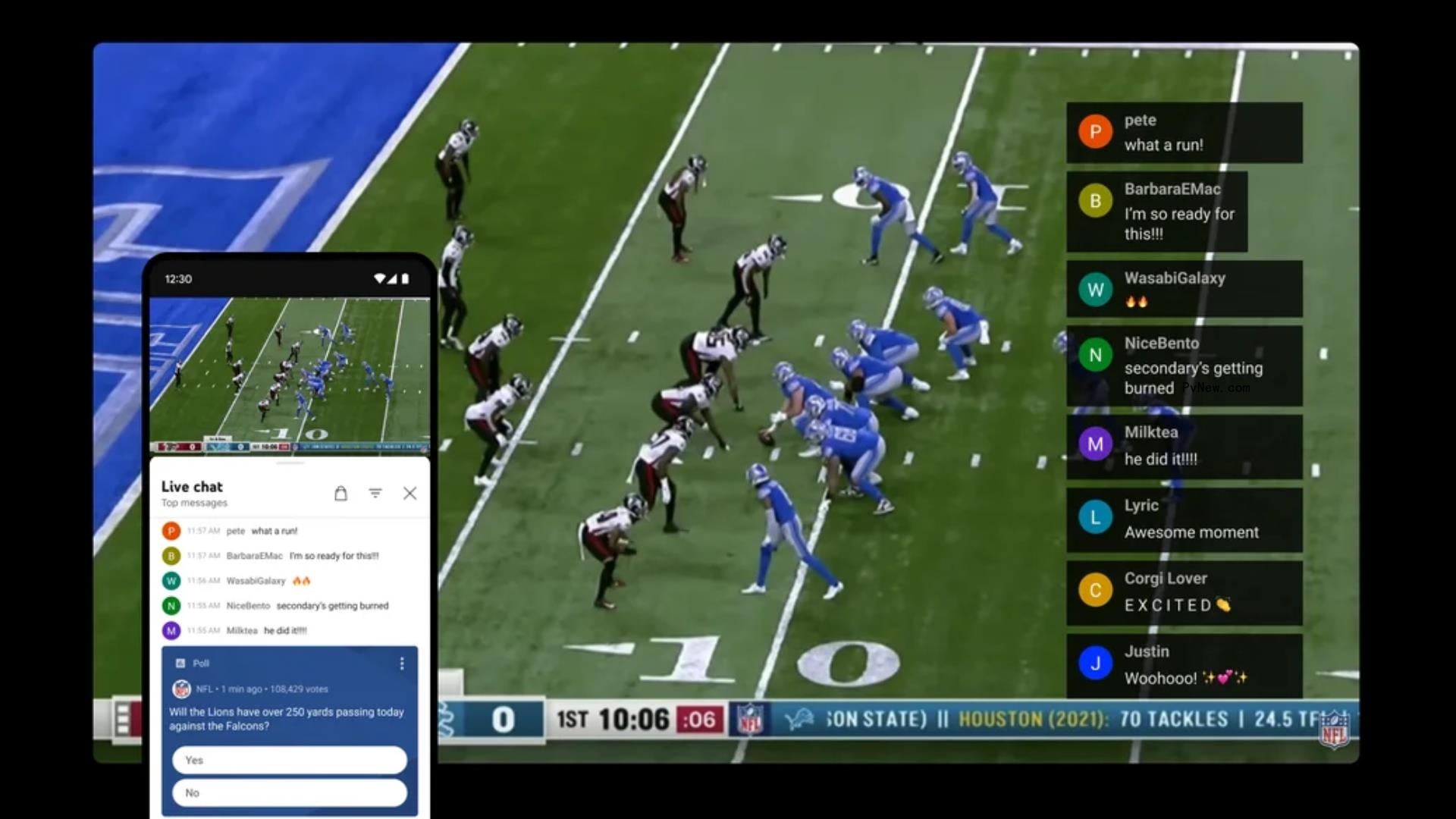 YouTube’s NFL Sunday Ticket Adds Mo<i></i>nthly Payment Option, Live Chat, Polls, Real-Time Shorts Highlights and More