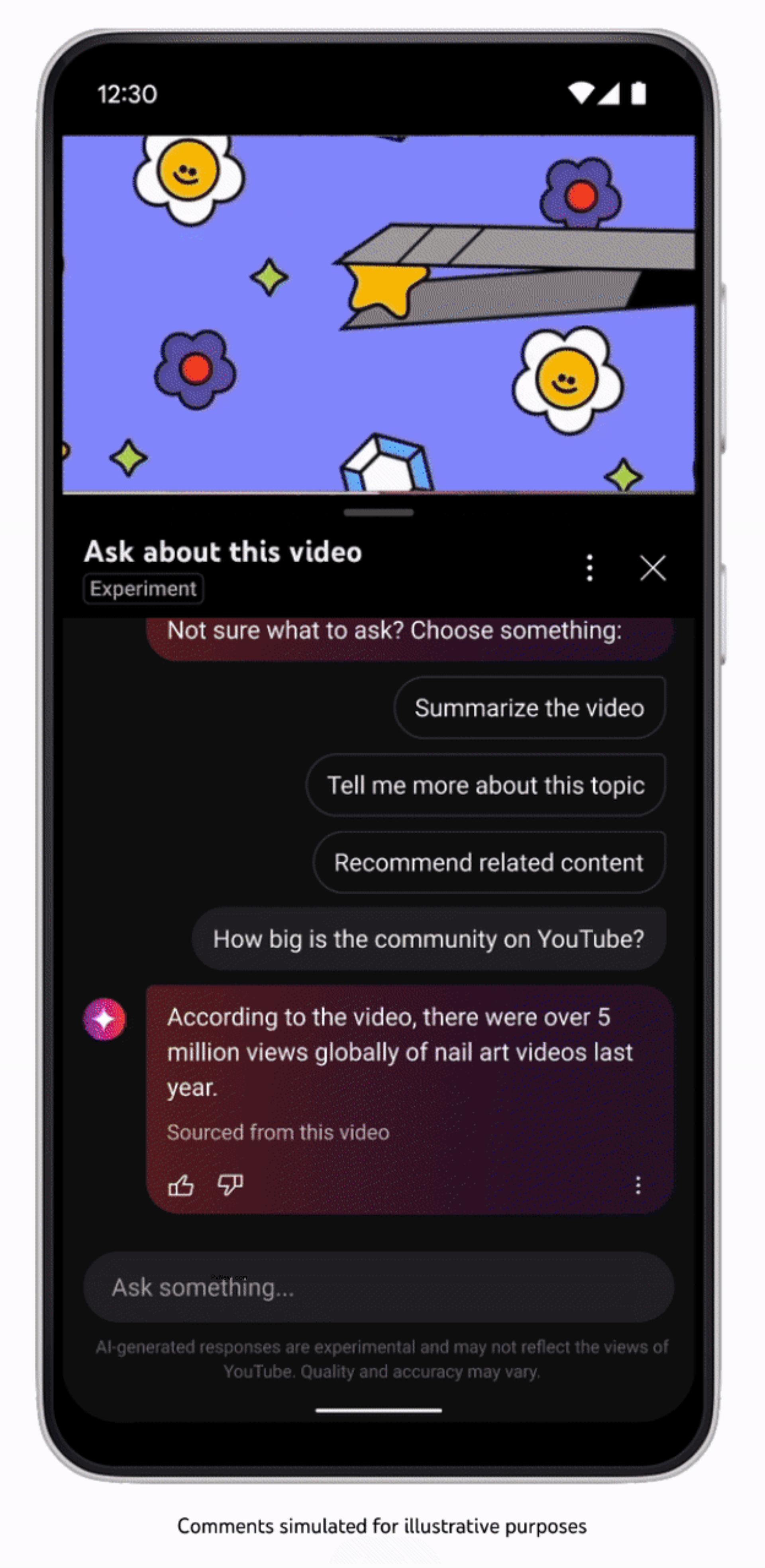 YouTube Launches Test of AI Chatbot That Answers Questions a<i></i>bout Videos
