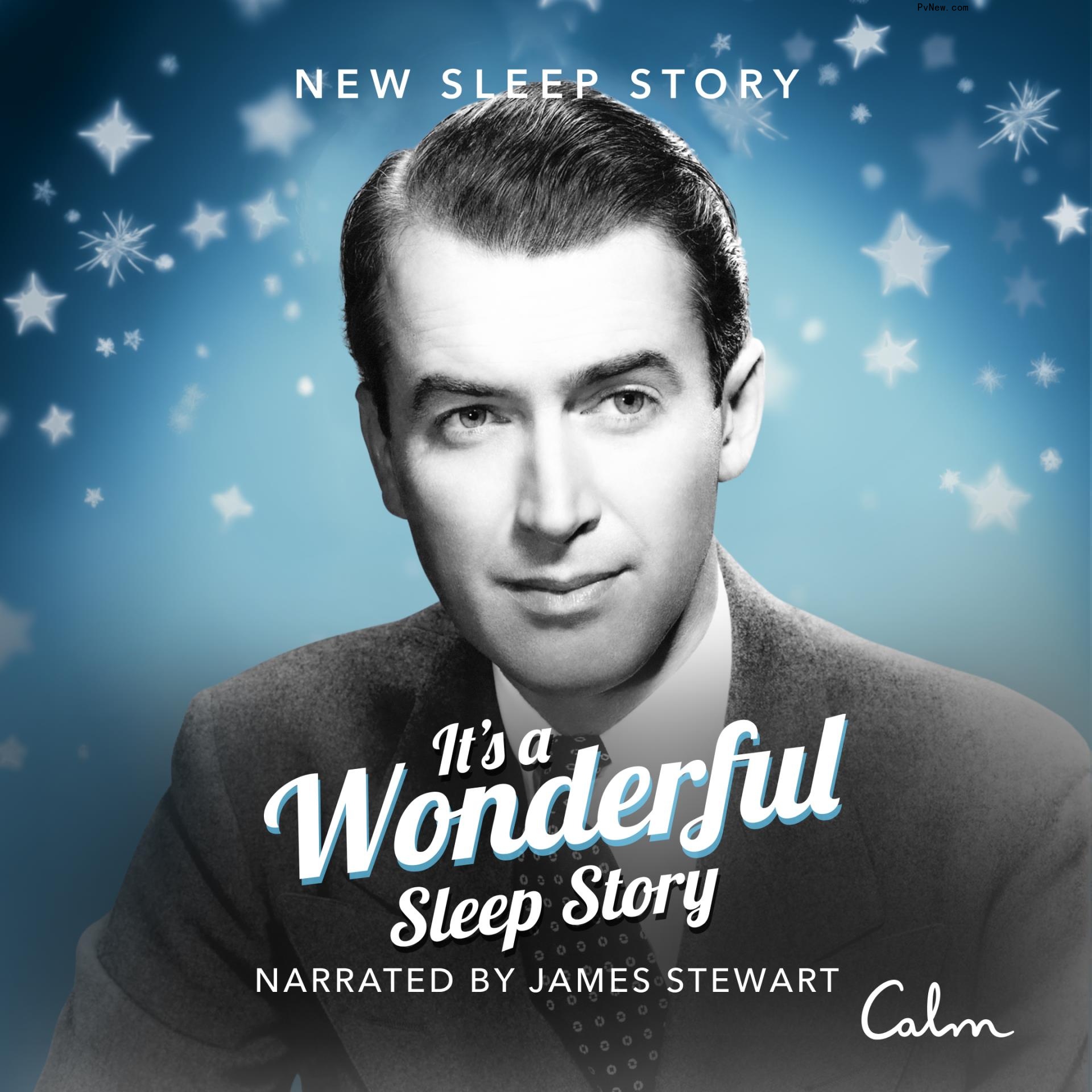 AI-Generated Jimmy Stewart Narrates Bedtime Story for Calm App