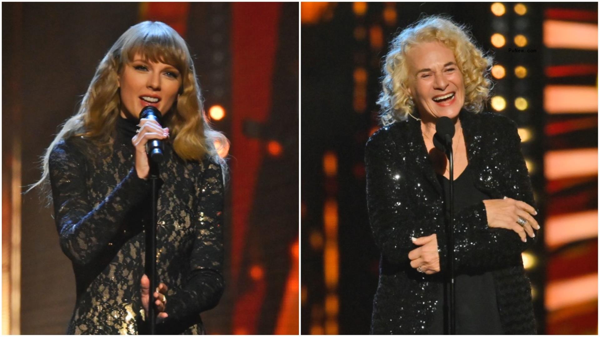 Read Taylor Swift’s Speech Welcoming Carole King, ‘the Greatest So<i></i>ngwriter of All Time,’ Into Rock and Roll Hall of Fame