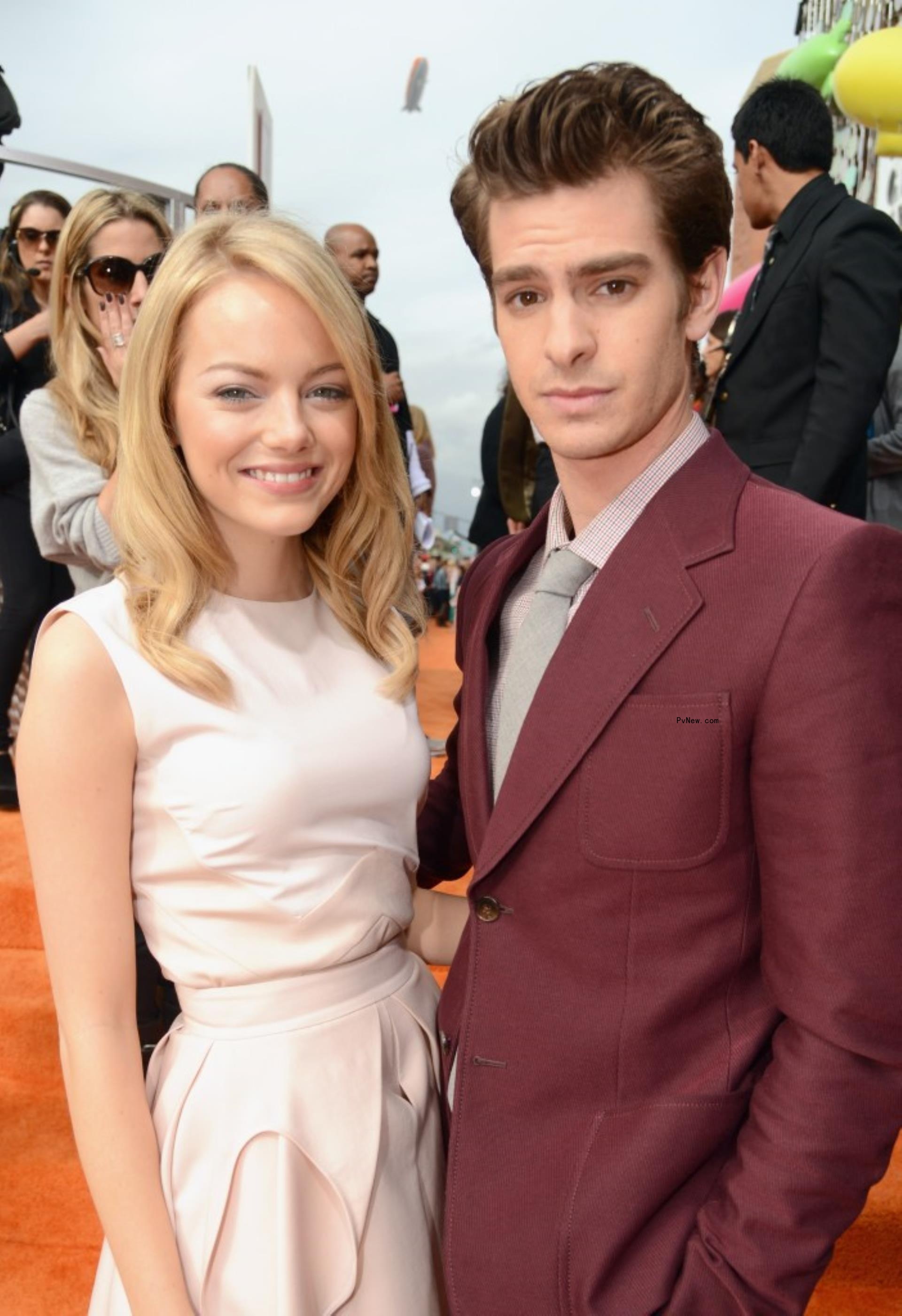 Emma Stone and Andrew Garfield in 2012. 