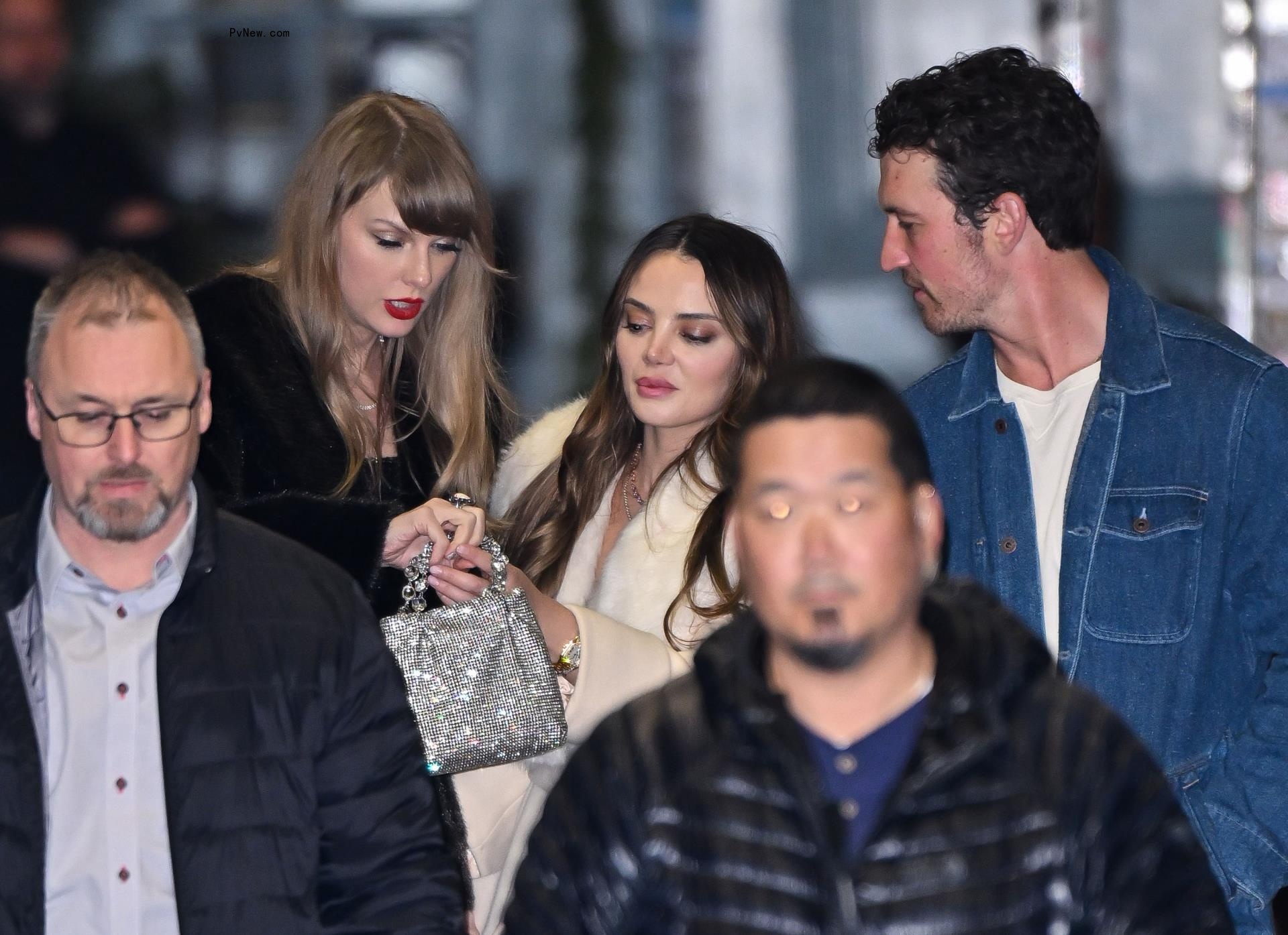 Taylor Swift, Keleigh Sperry and Miles Teller