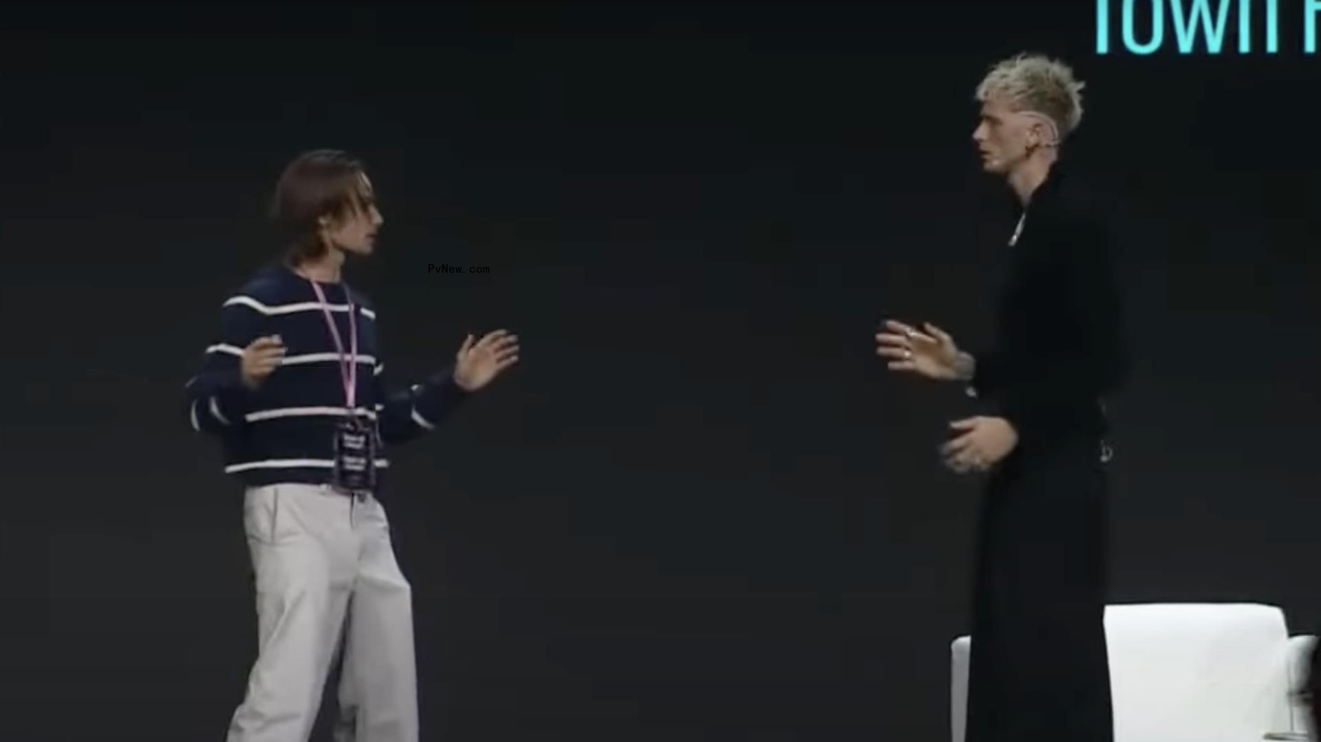 Machine Gun Kelly Co<i></i>nfronts Man Who Rushed Stage at Forbes Summit: ‘Get the F— Away From Me’