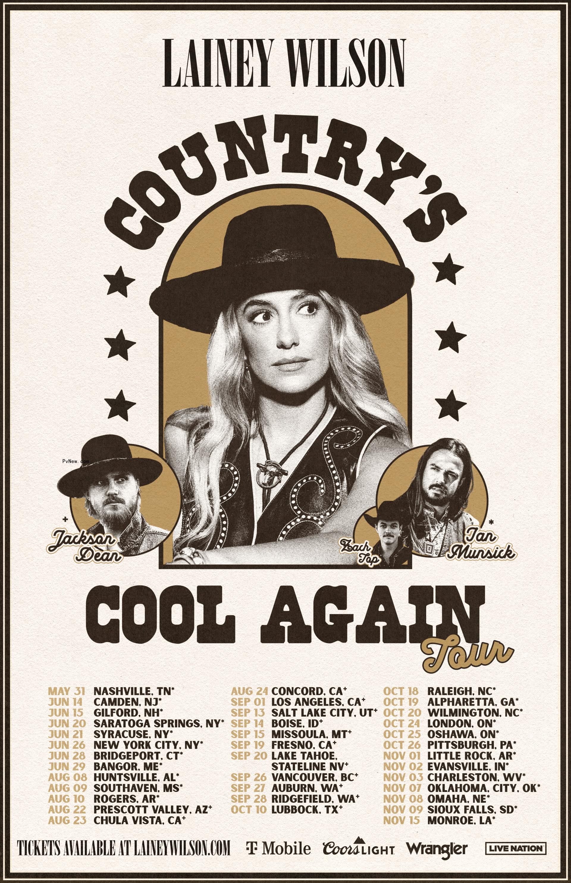 CMAs Fro<i></i>ntrunner Lainey Wilson Sets Natio<i></i>nal Headlining Tour for Summer/Fall 2024