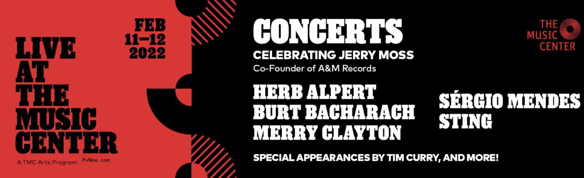 Sting, Burt Bacharach, Herb Alpert and Others to Salute Jerry Moss in L.A. Music Center Tribute Concerts