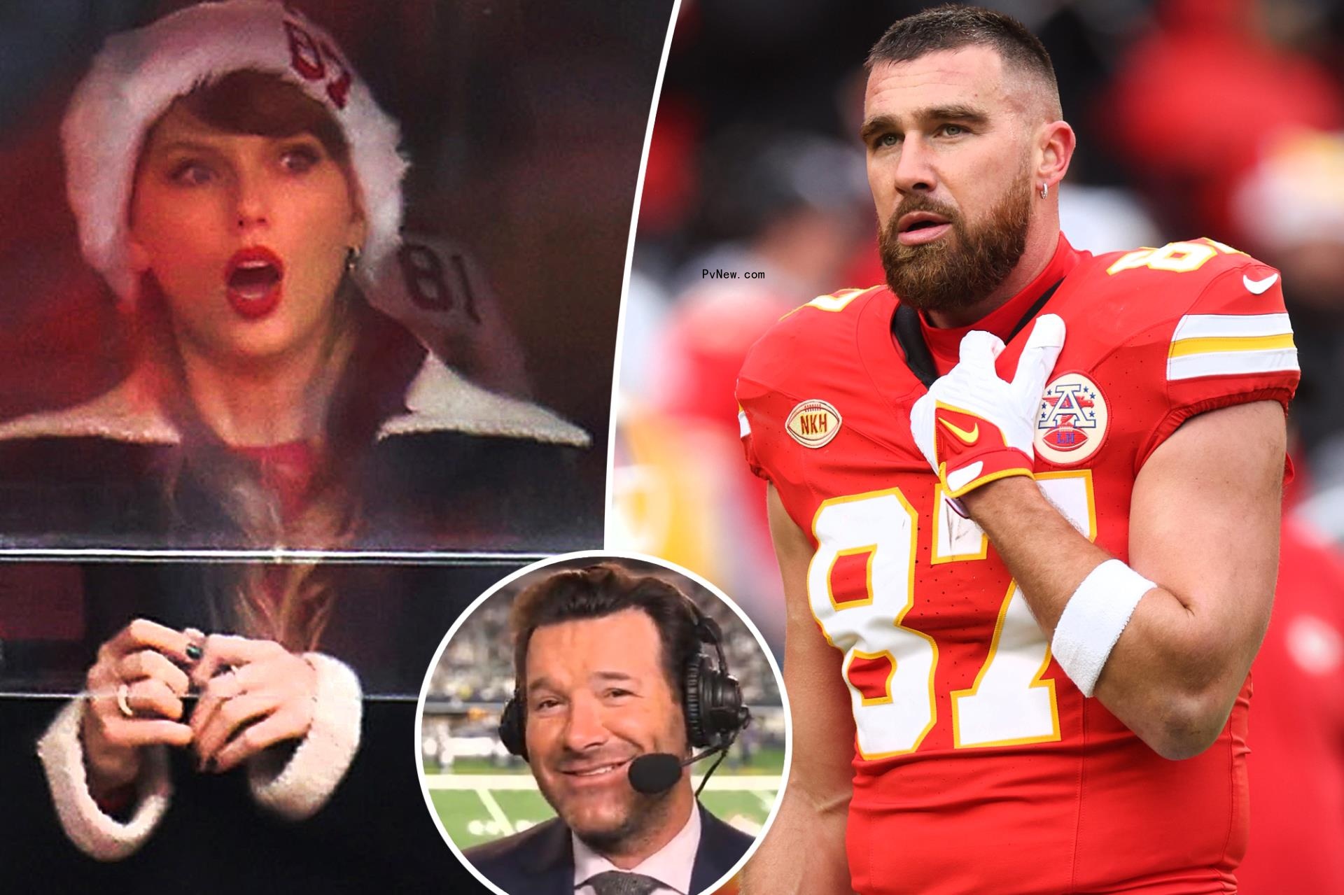 Tony Romo accidentally calls Taylor Swift Travis Kelce’s ‘wife’ for second time