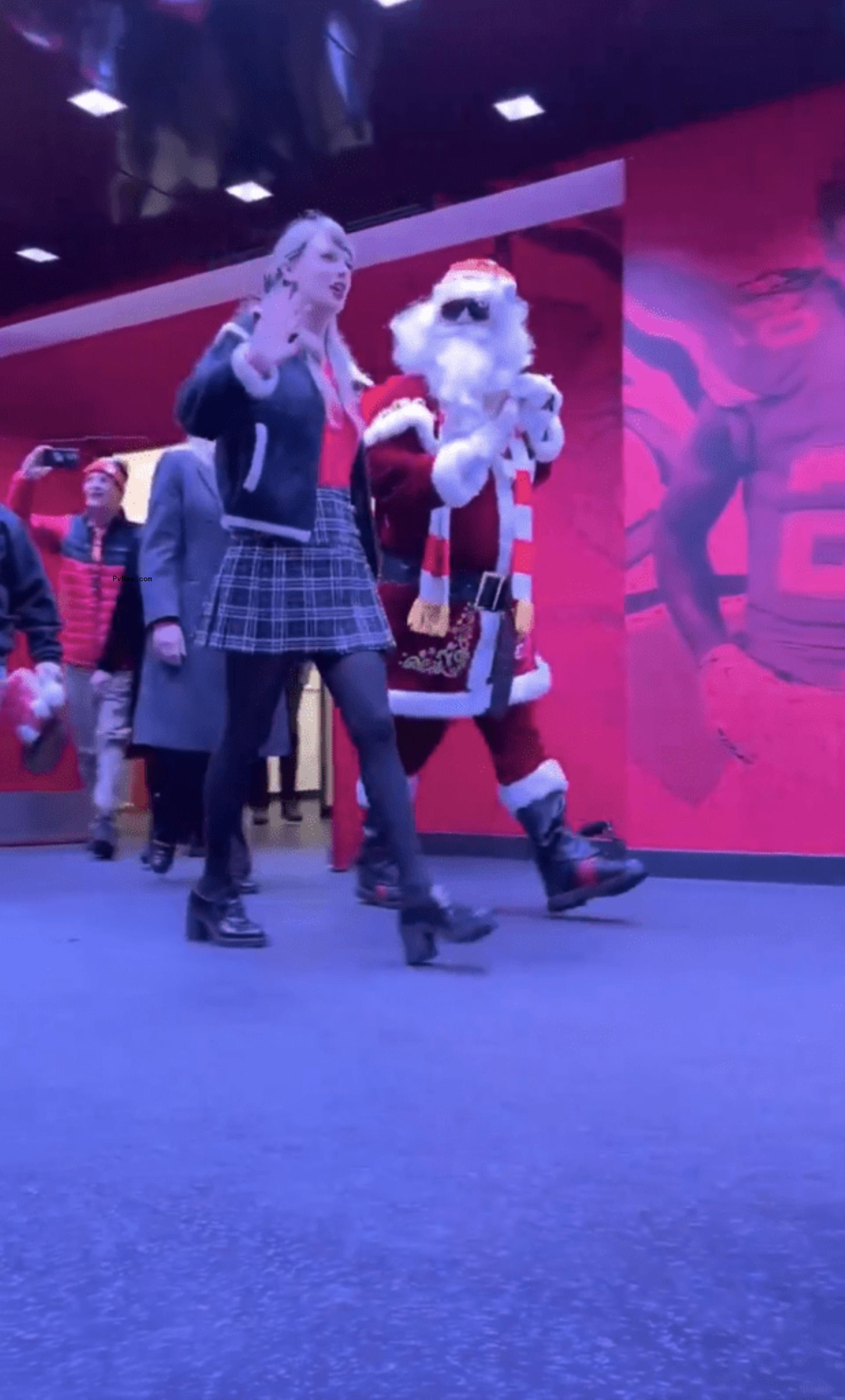 Taylor Swift at the Chiefs game.