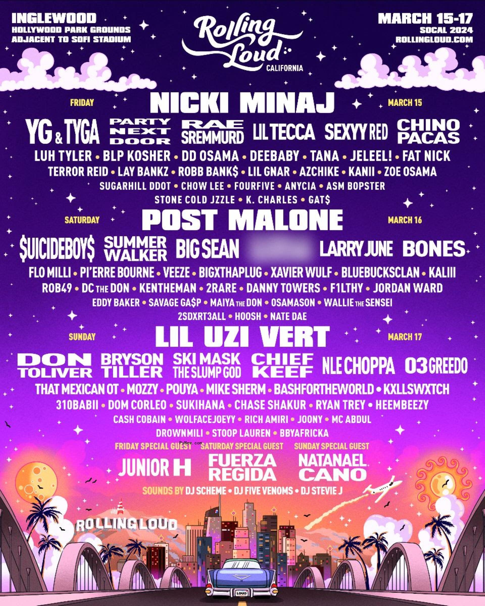 Nicki Minaj, Post Malone, Lil Uzi Vert to Headline Rolling Loud California 2024