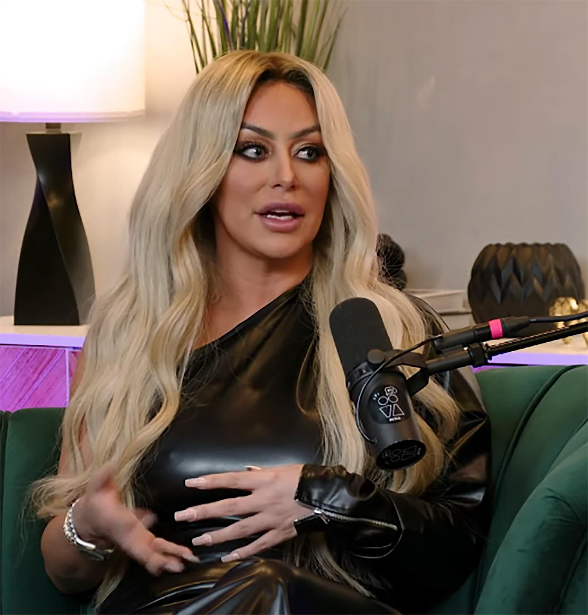Aubrey O'Day on a podcast.