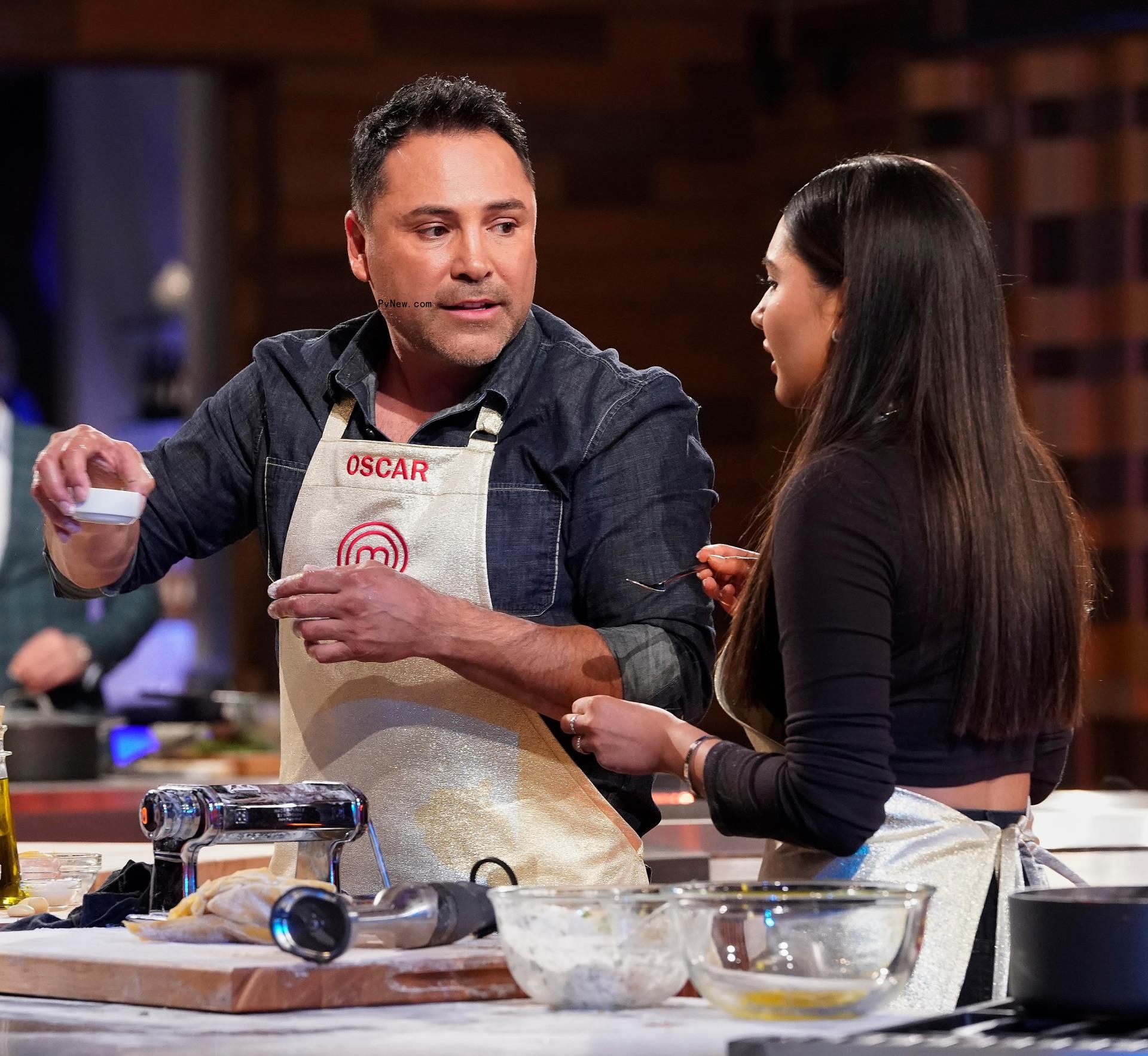 Oscar De La Hoya and Atiana De La Hoya