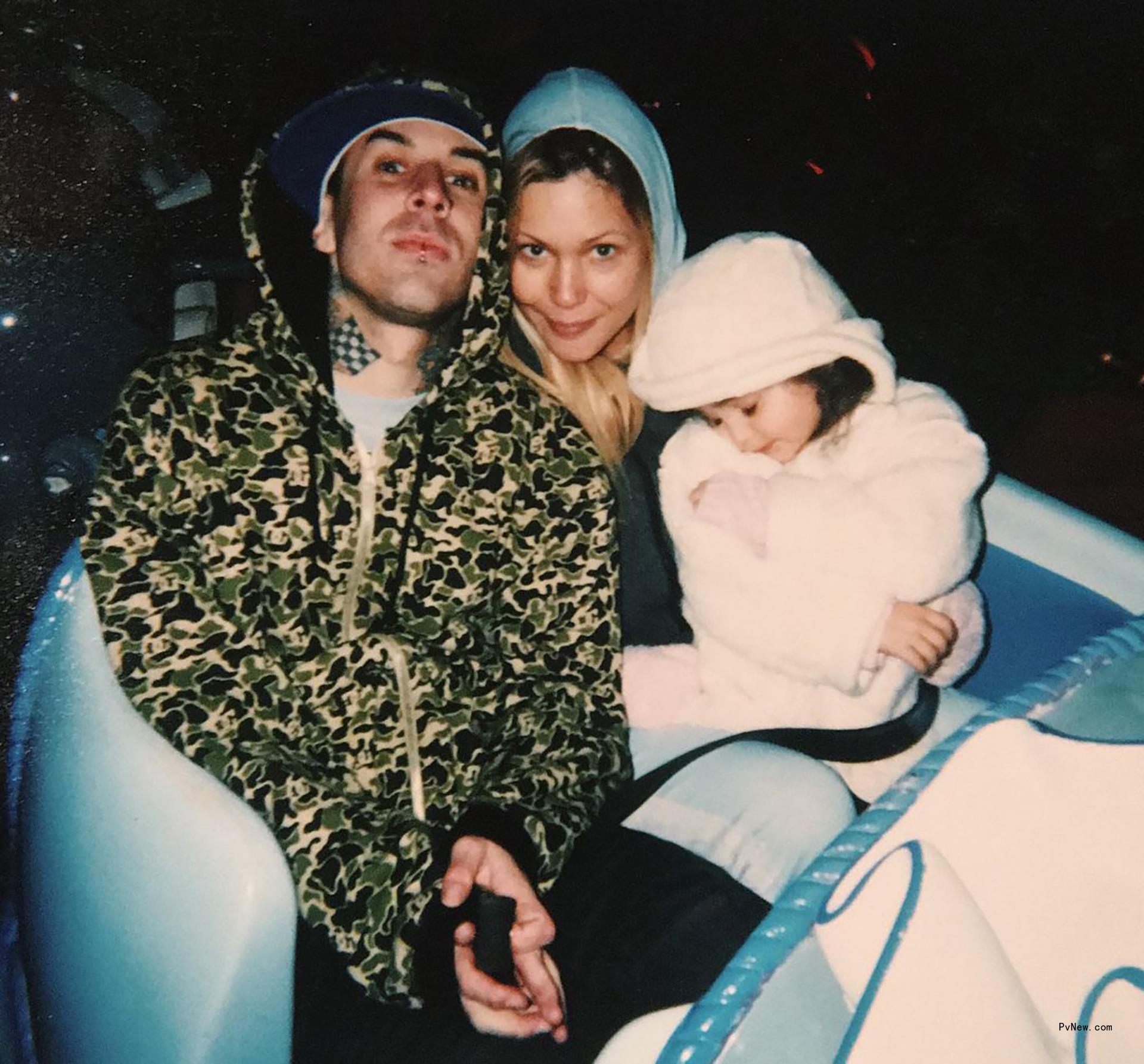 Travis Barker, Shanna Moakler, and Atiana De La Hoya