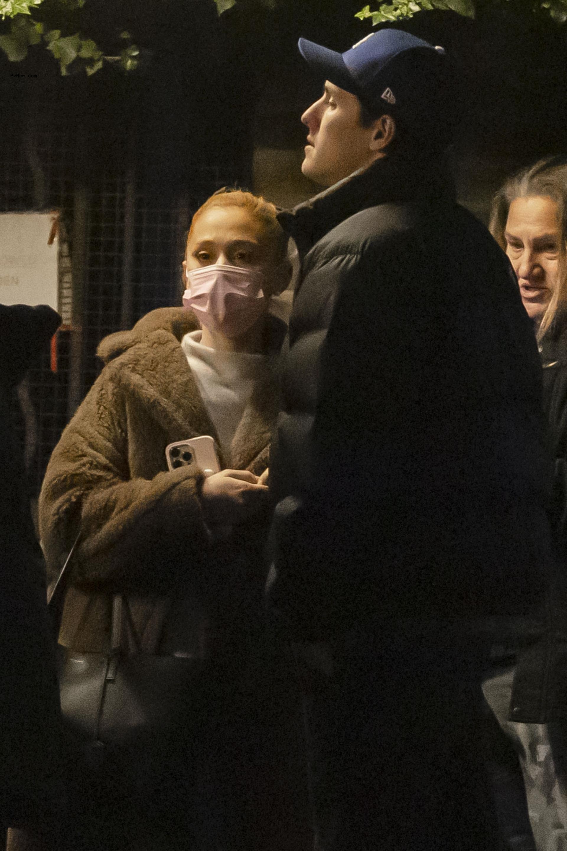 Dalton Gomez and Ariana Grande in London.