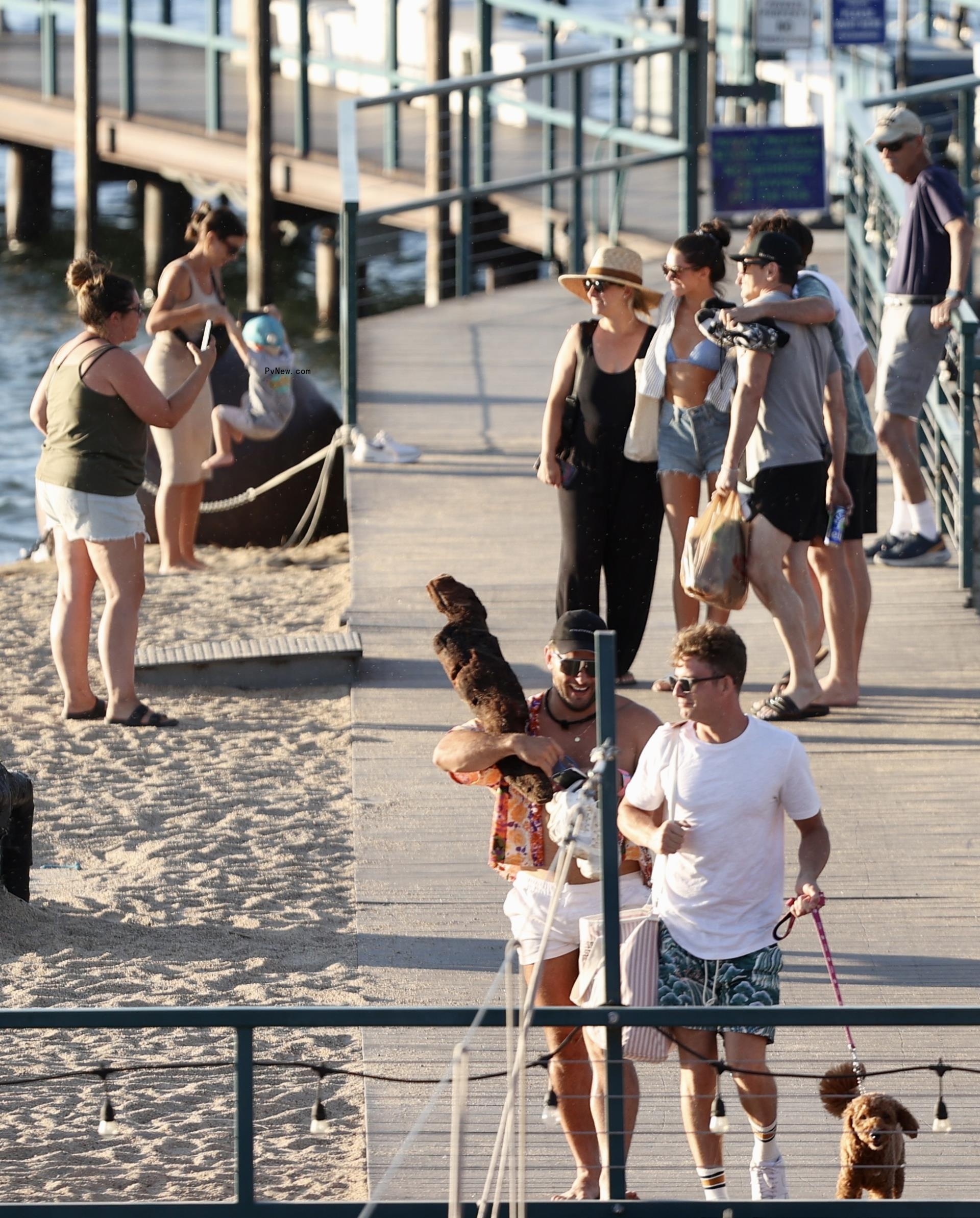 Tom Sandoval walking on a beach