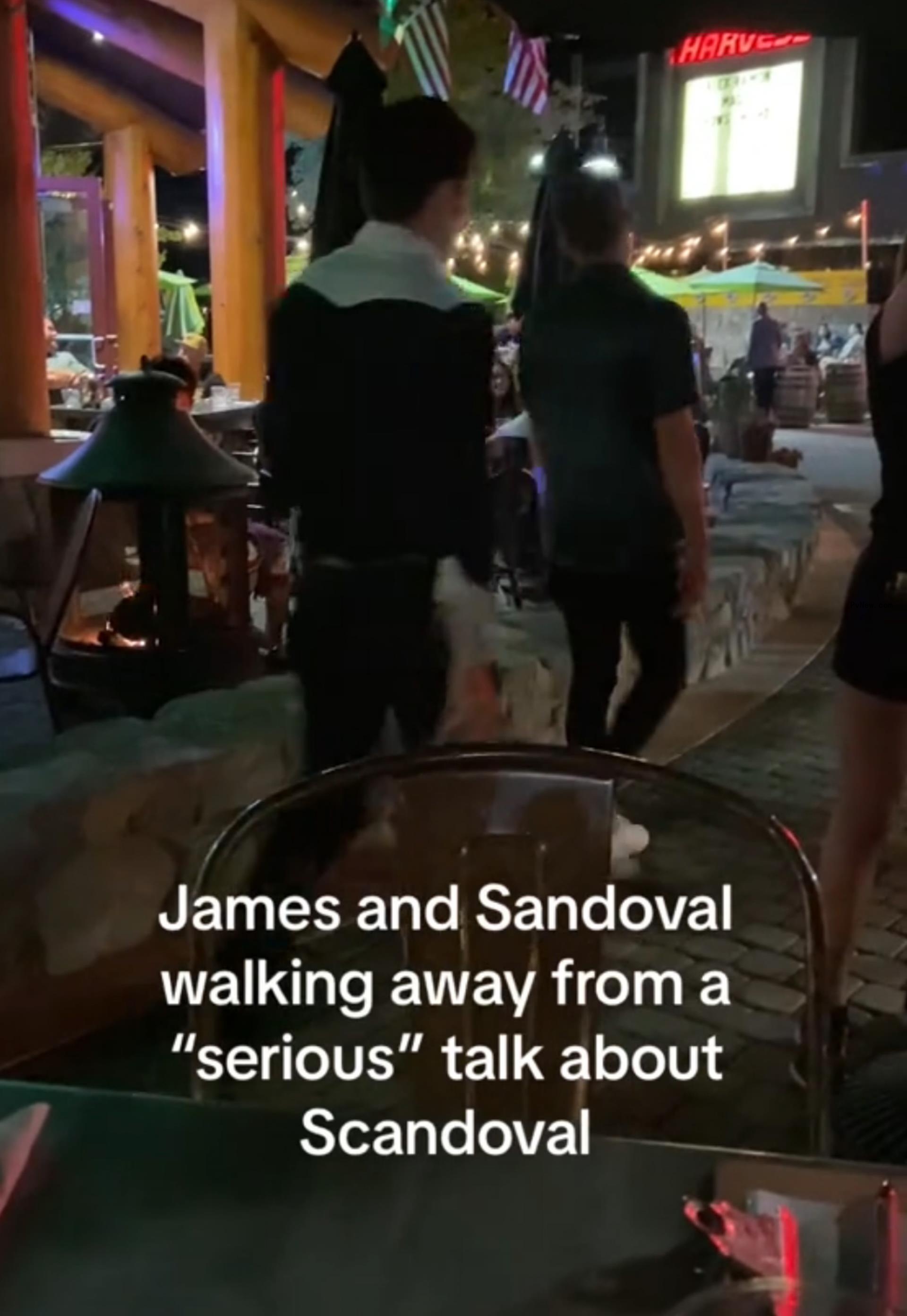 Tom Sandoval and James Kennedy walking