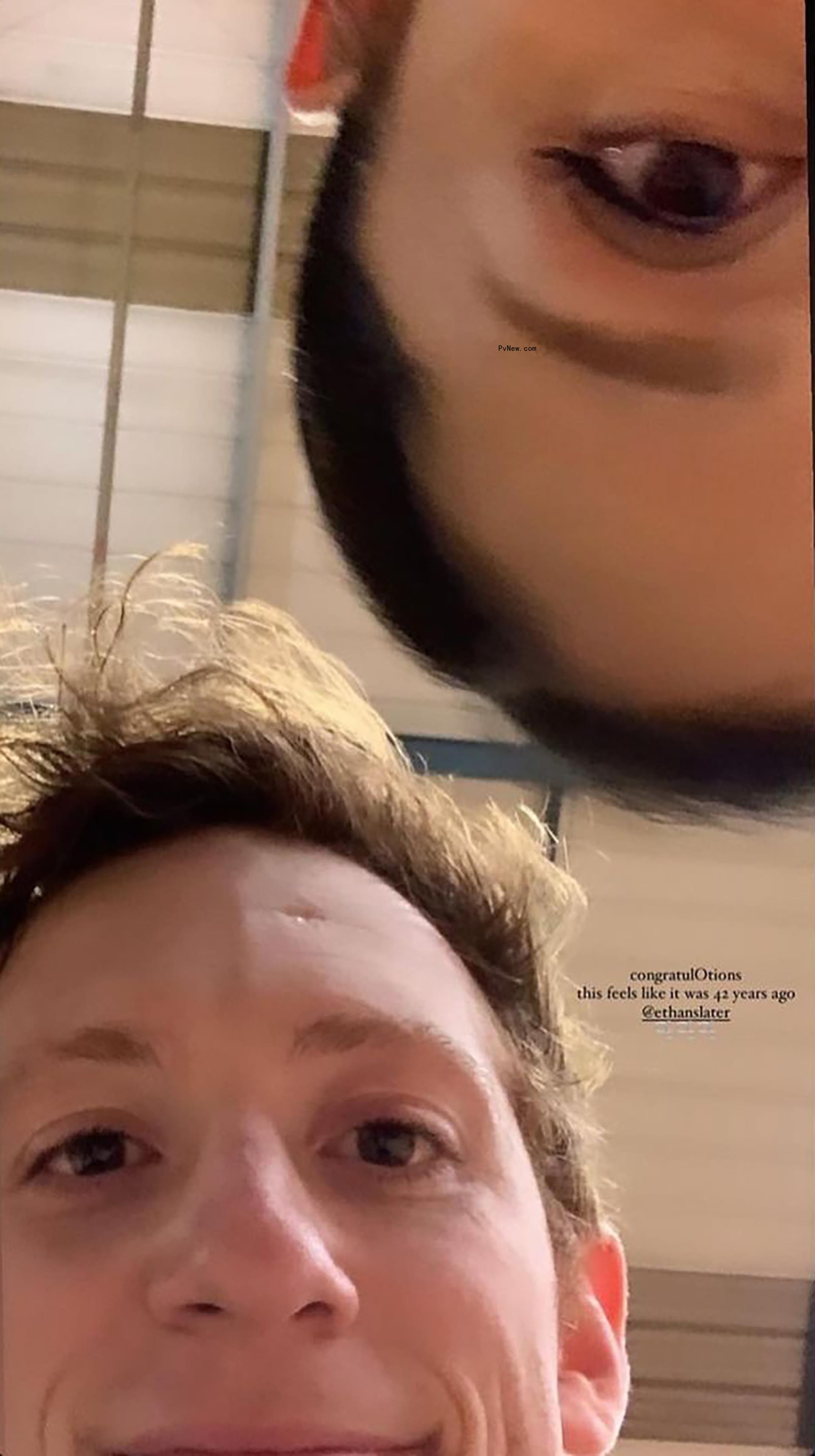 Ethan Slater and Ariana Grande.