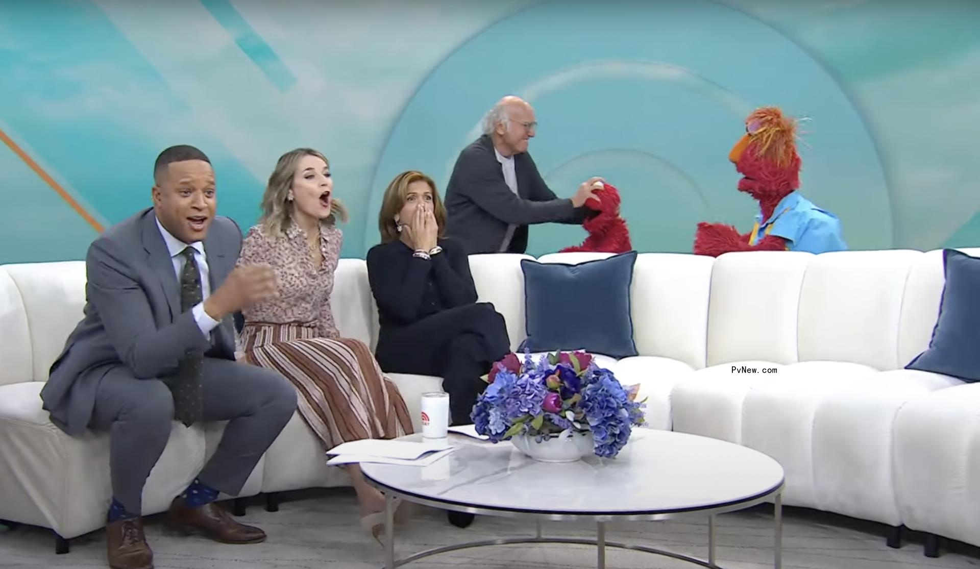Larry David Attacked Elmo on Live TV and Joked ‘Someone Had to Do It,’ Then Apologized After Being Told ‘You’ve Gone Too Far This Time’