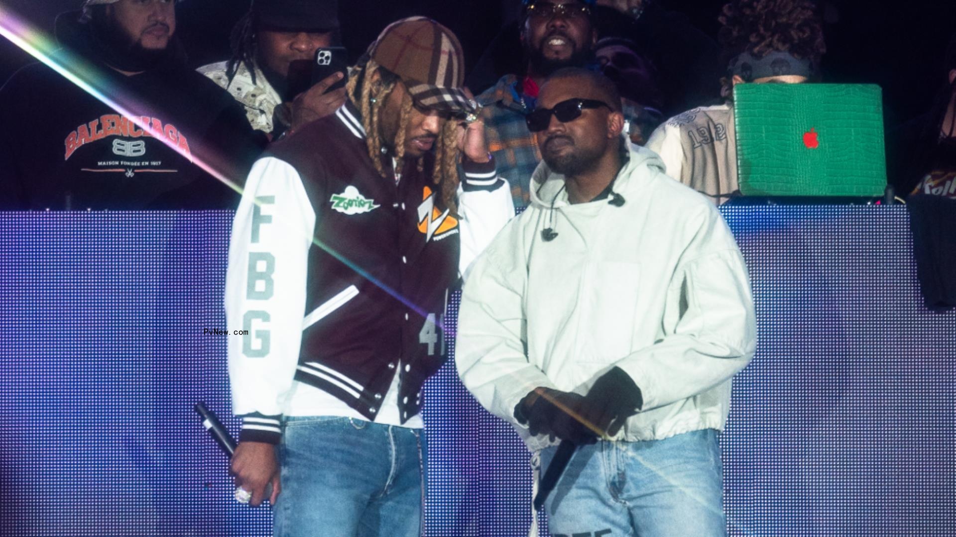 Kanye West Makes Surprise Appearance With Future at Rolling Loud California Festival