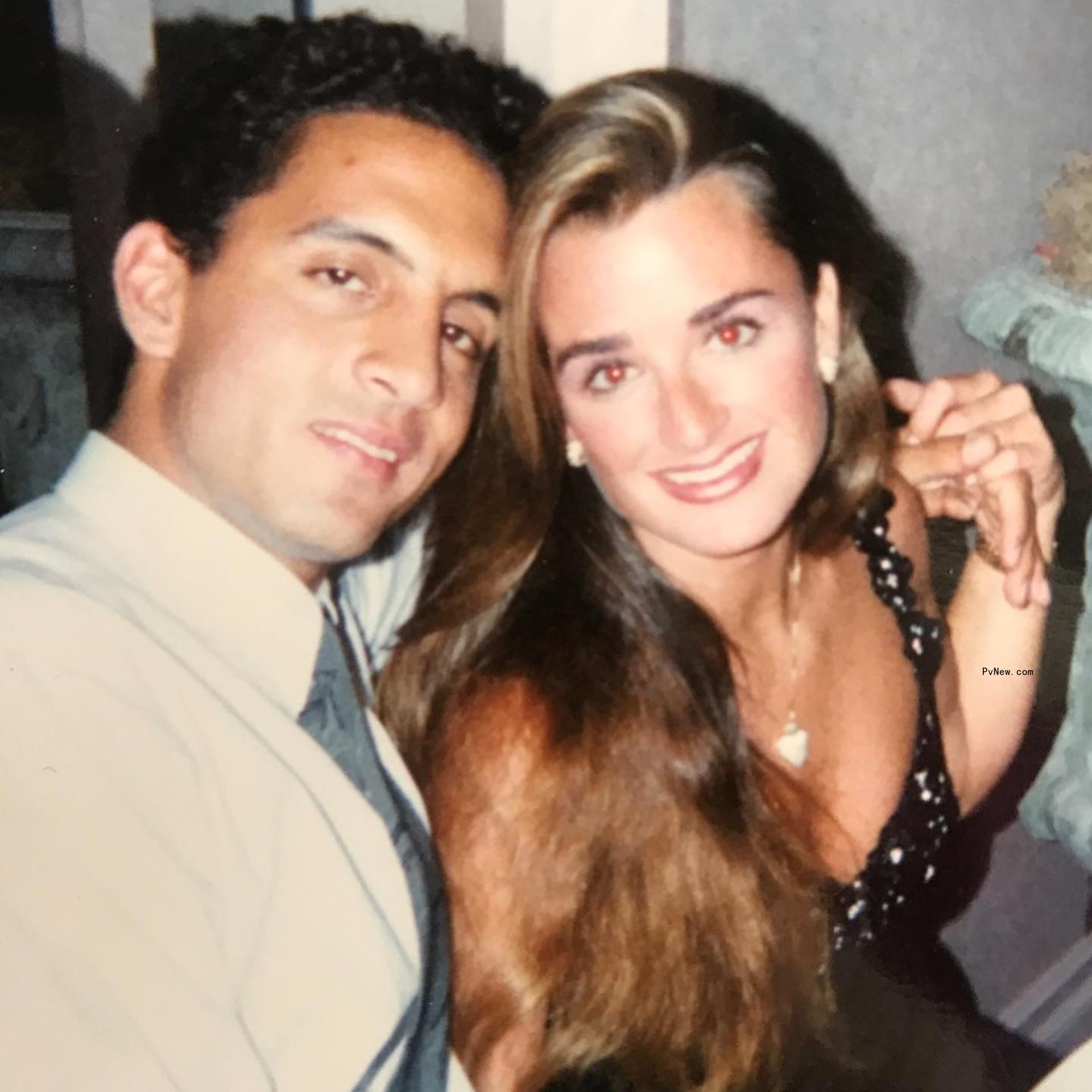 An old photo of Mauricio Umansky and Kyle Richards