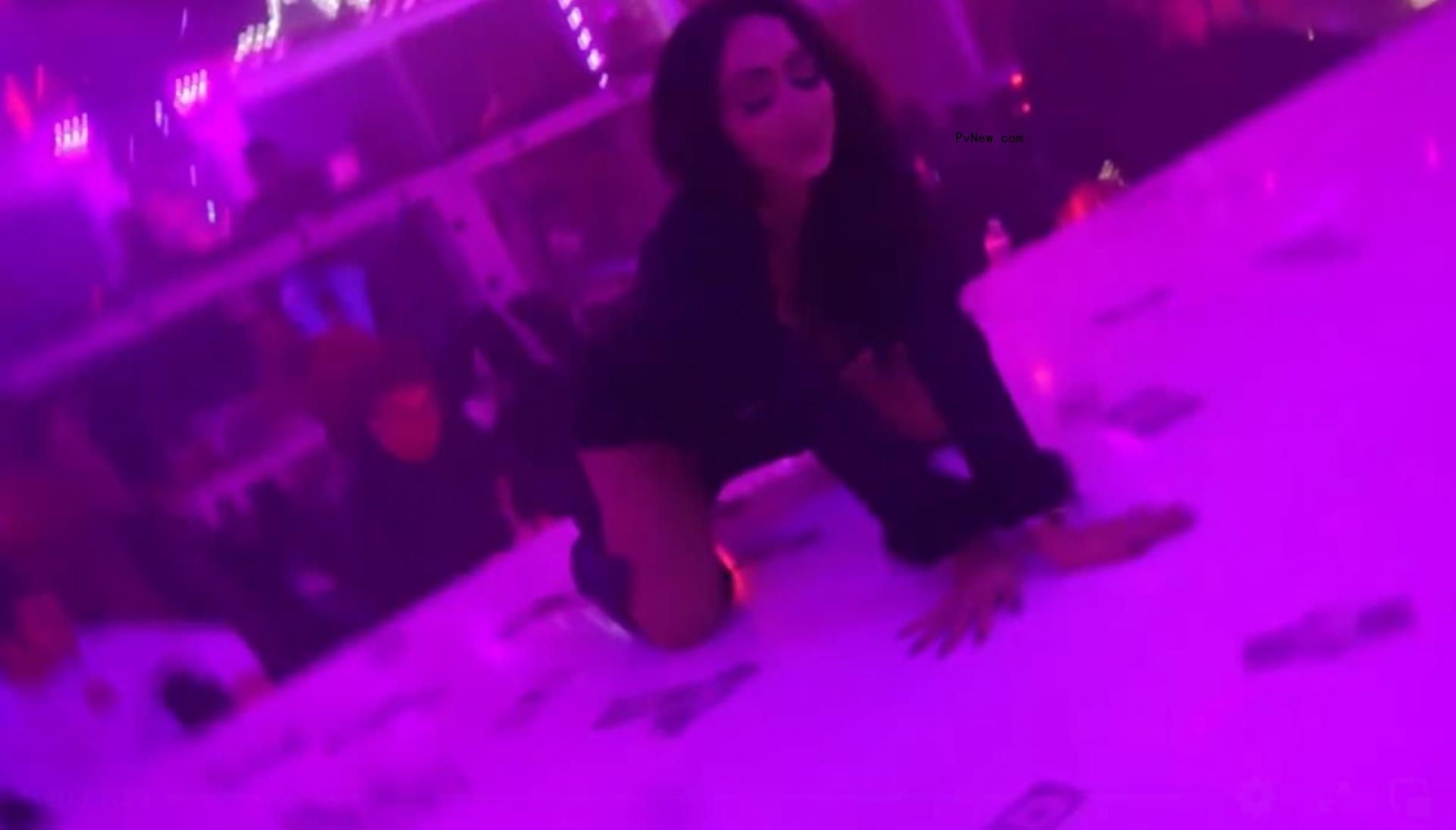 Angelina Pivarnick dancing o<i></i>nstage at a strip club