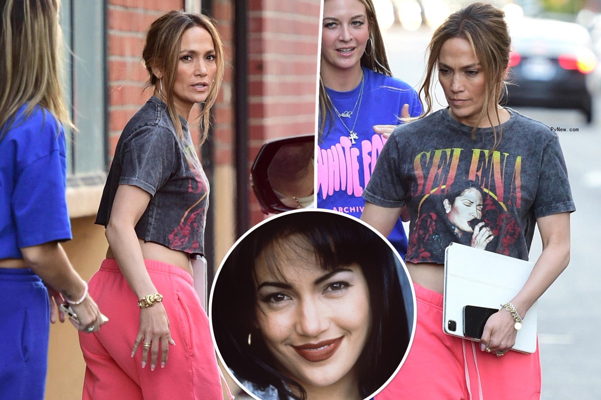 Jennifer Lopez wears cropped Selena Quintanilla tee 26 years after playing the ico<i></i>nic musician