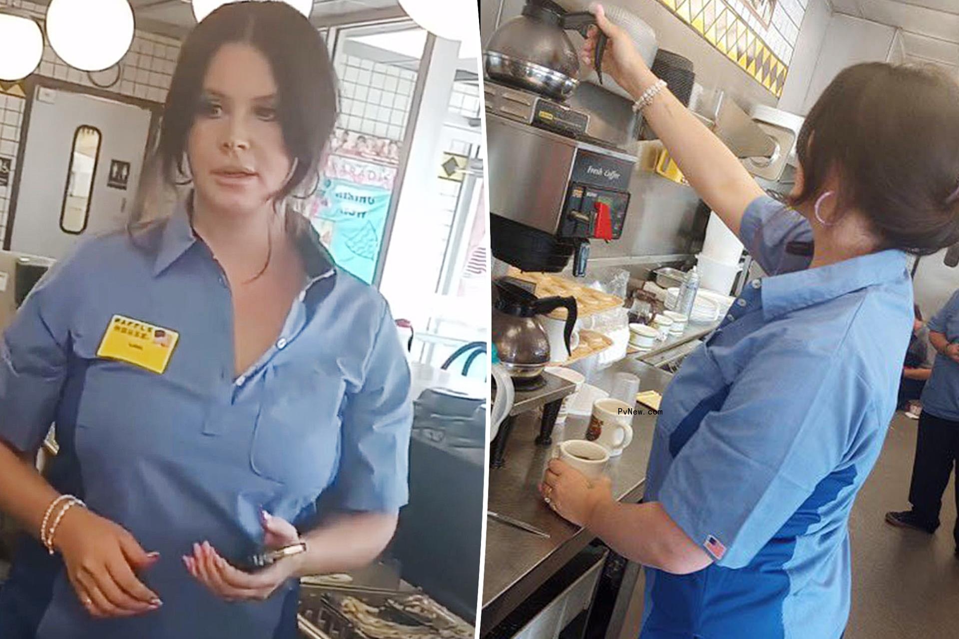 Lana Del Rey seen waitressing at Alabama Waffle House: ‘We love a side hustle’