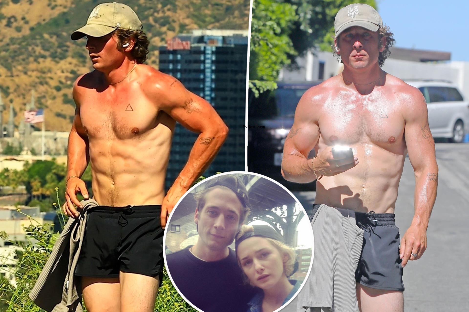 ‘The Bear’ star Jeremy Allen White goes for shirtless, sweaty run amid divorce