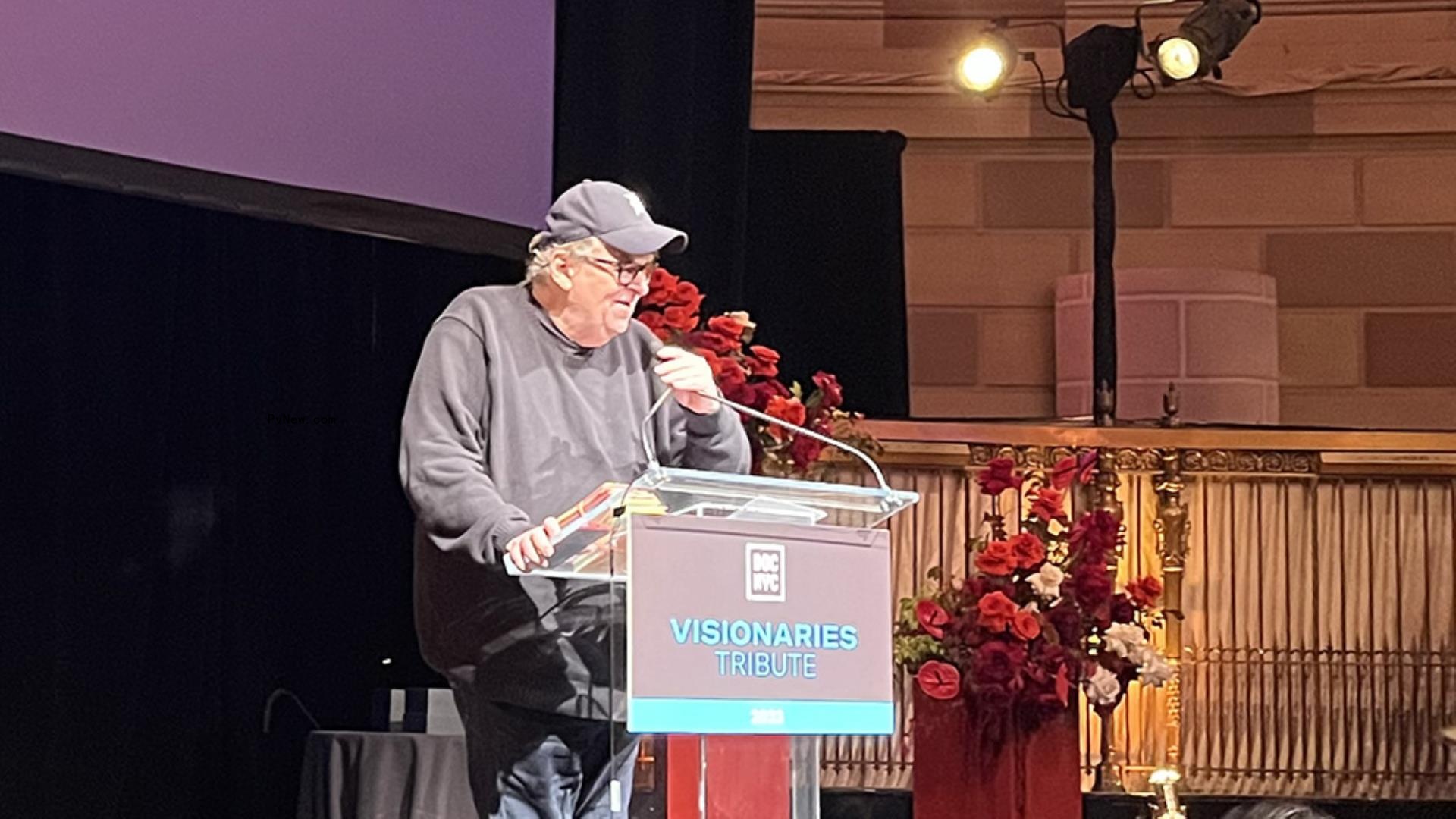 Michael Moore Sounds Off a<i></i>bout Israel-Hamas War and Netanyahu During DOC NYC Tribute Lunch