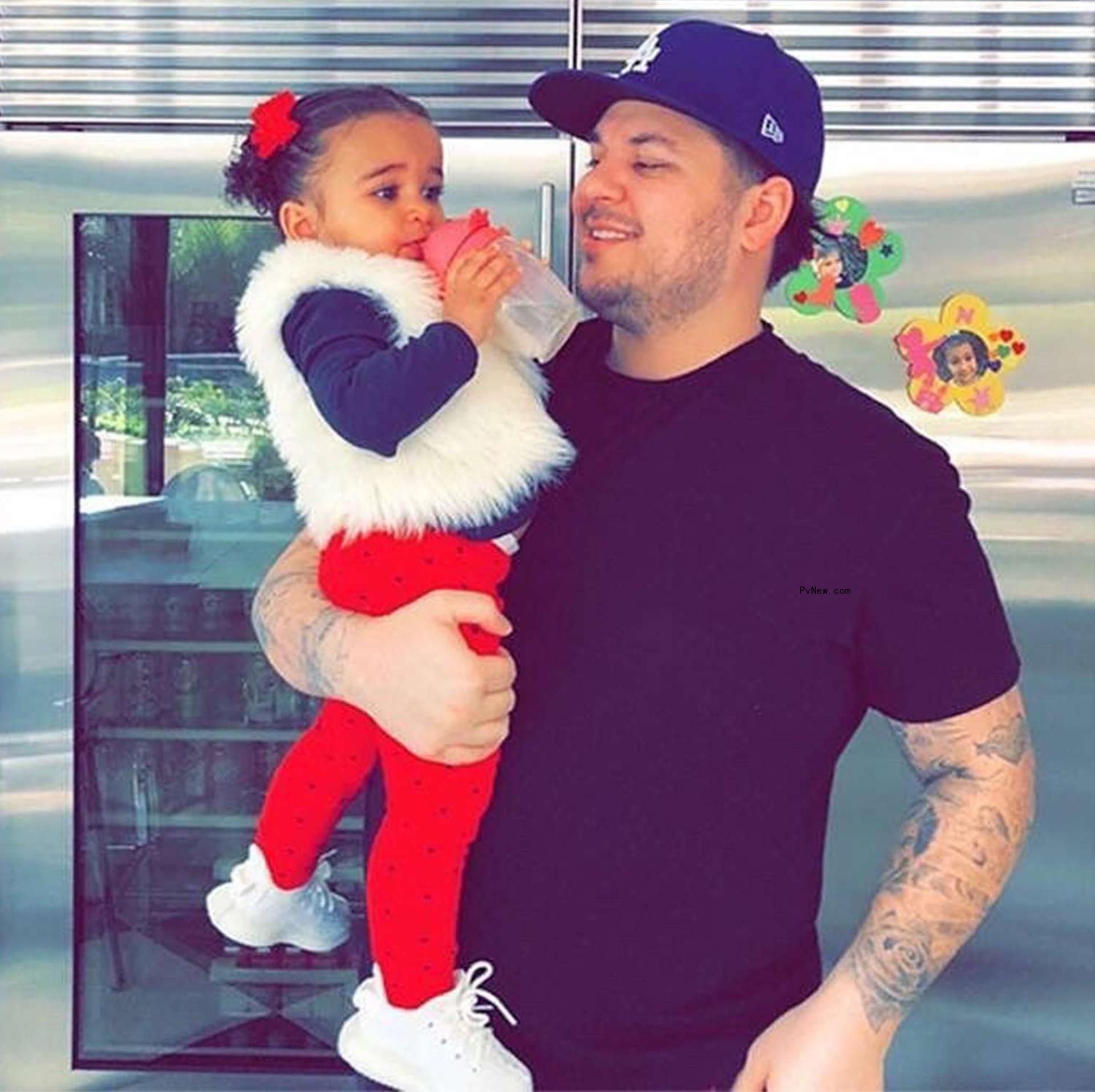 Rob Kardashian and Dream Kardashian