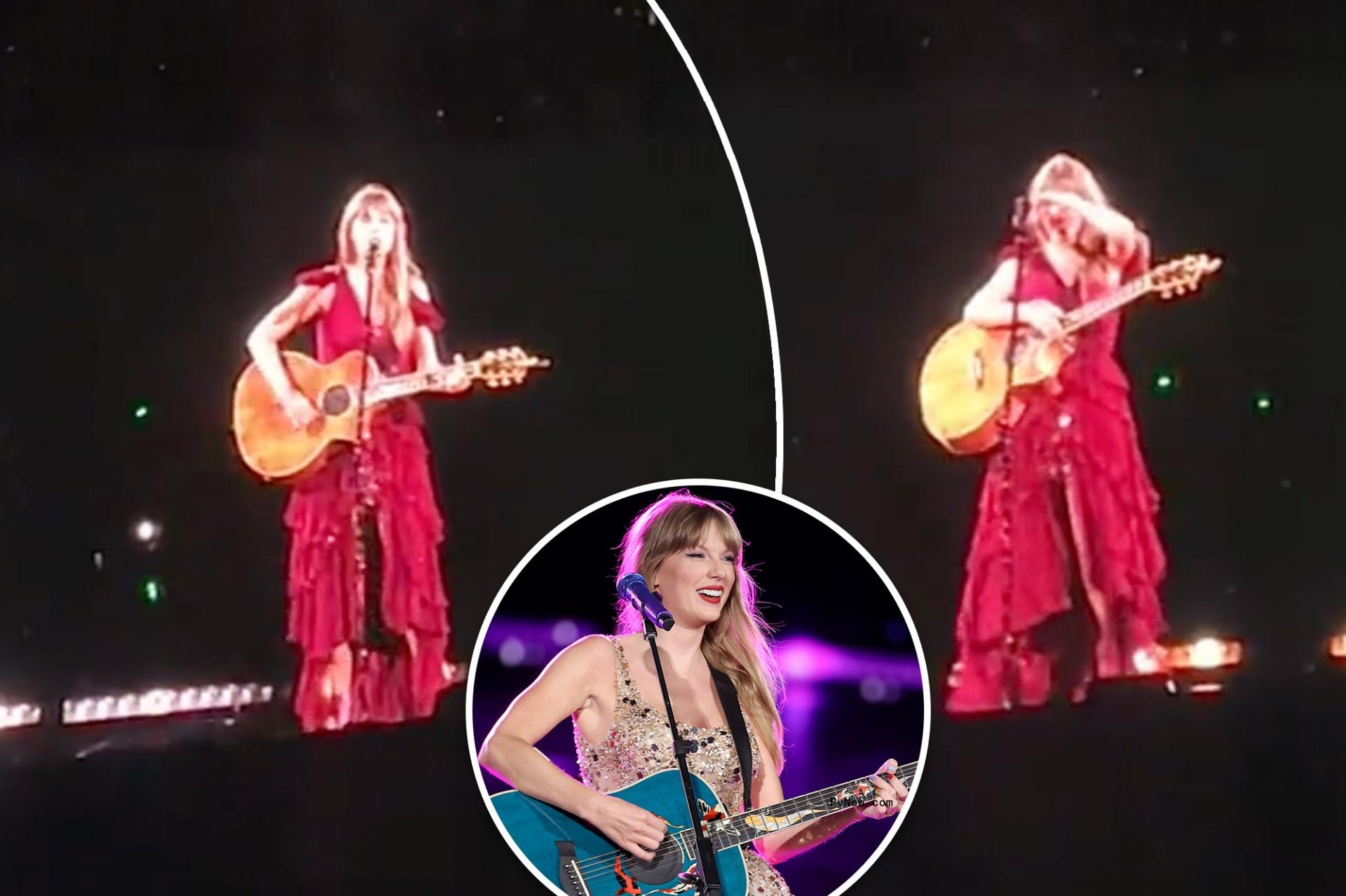 Taylor Swift lets out epic laugh while singing a<i></i>bout forgiving Kanye West at Seattle show