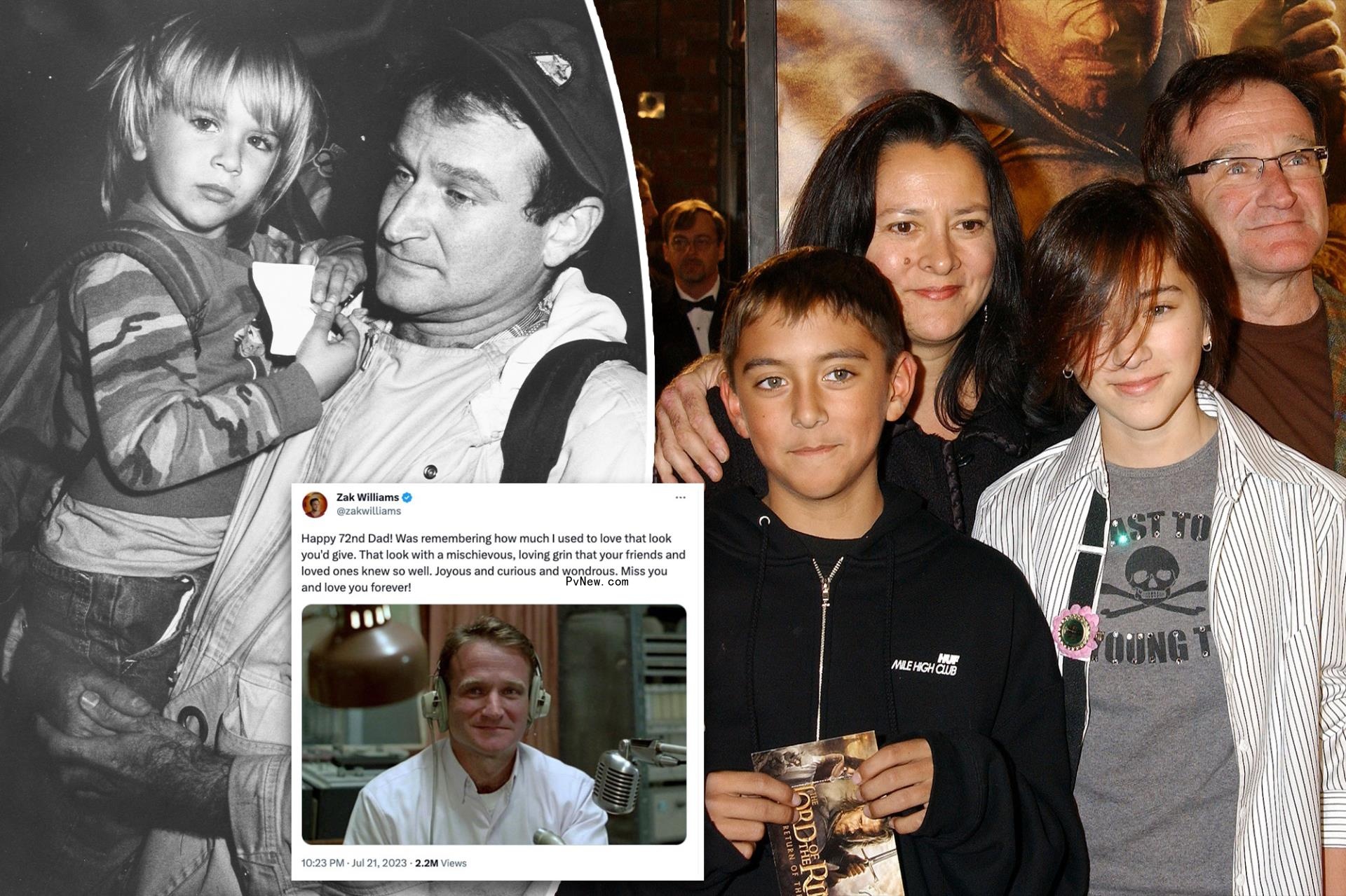 Robin Williams’ kids ho<i></i>nor late actor on what would’ve been his 72nd birthday: ‘Miss you’