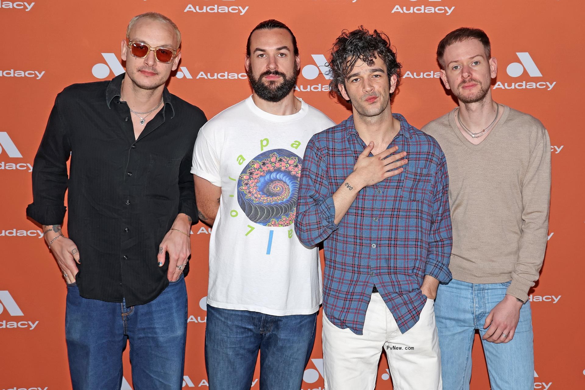 The 1975 at a red carpet event.