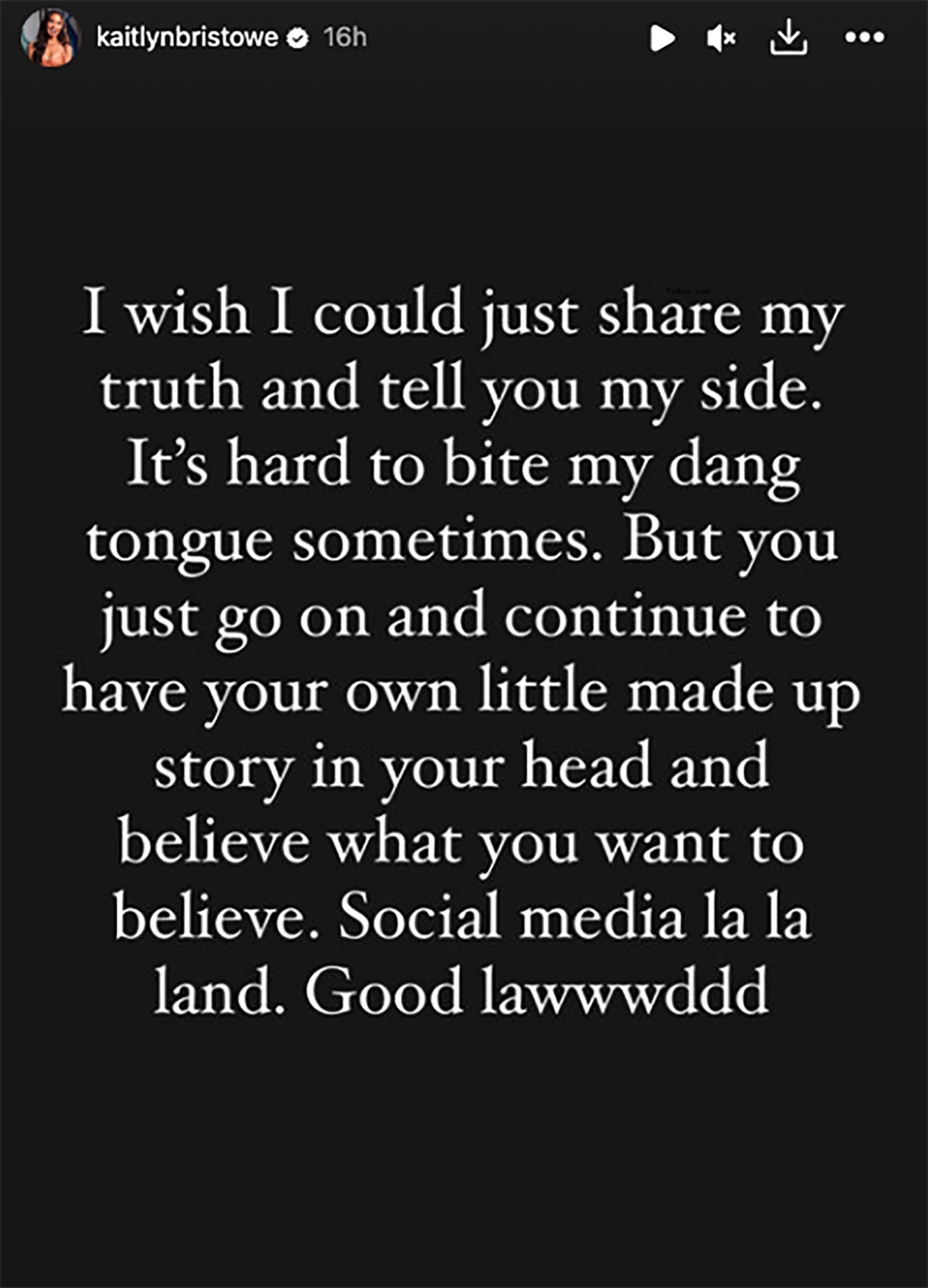 Kaitlyn Bristowe's Instagram Story
