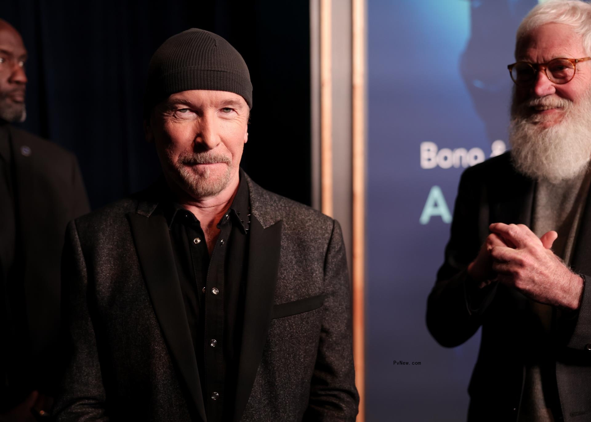 U2’s Bono and Edge, Joining David Letterman for docu<i></i>mentary Premiere, Say They Needed Him to ‘Take the Piss Out of Us’