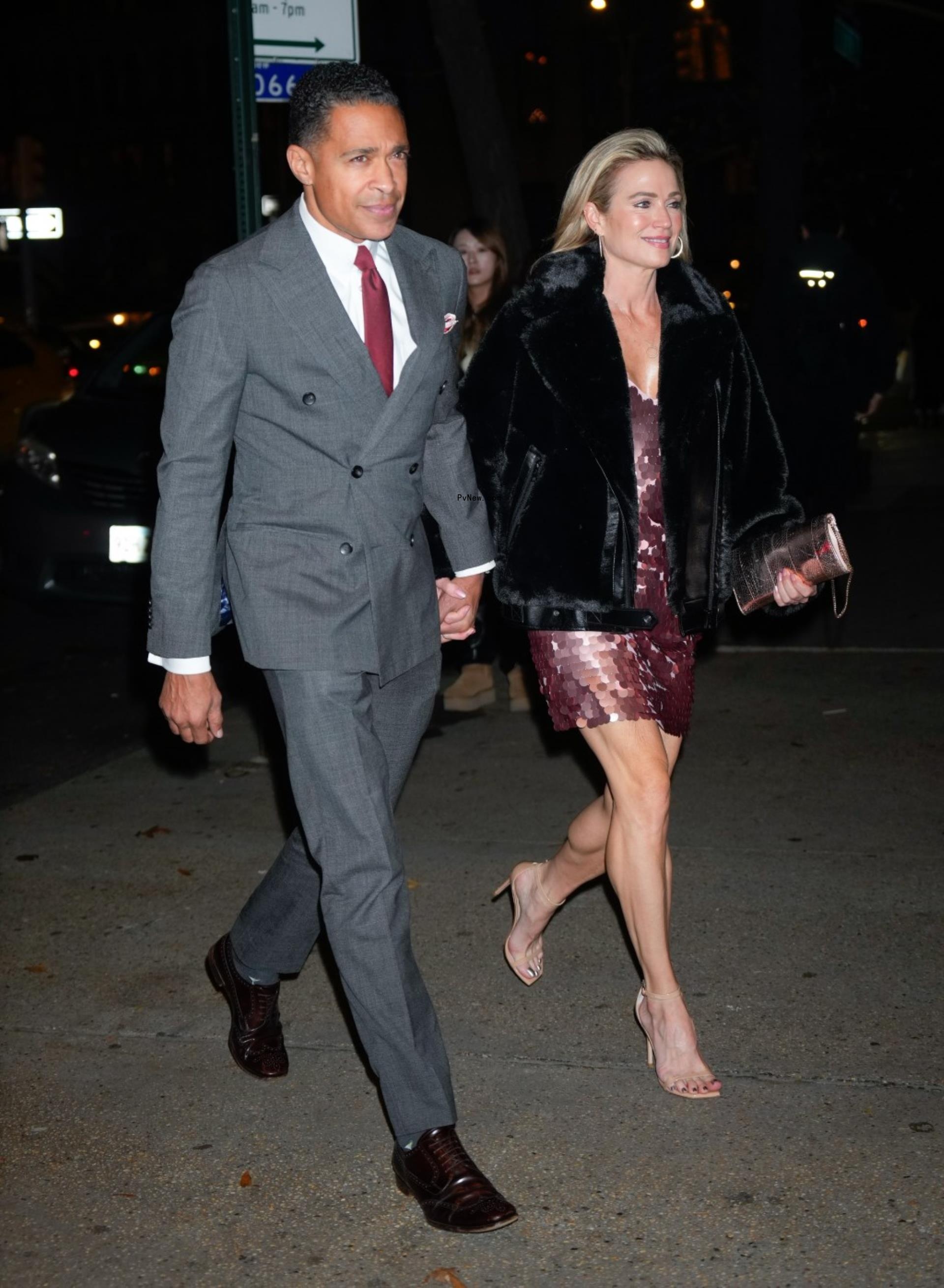 Amy Robach and T.J. Holmes.