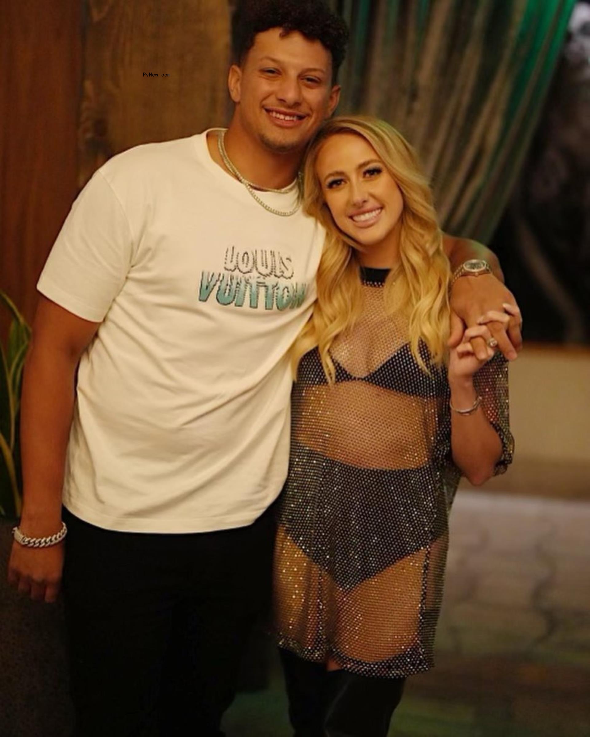 Brittany and Patrick Mahomes.