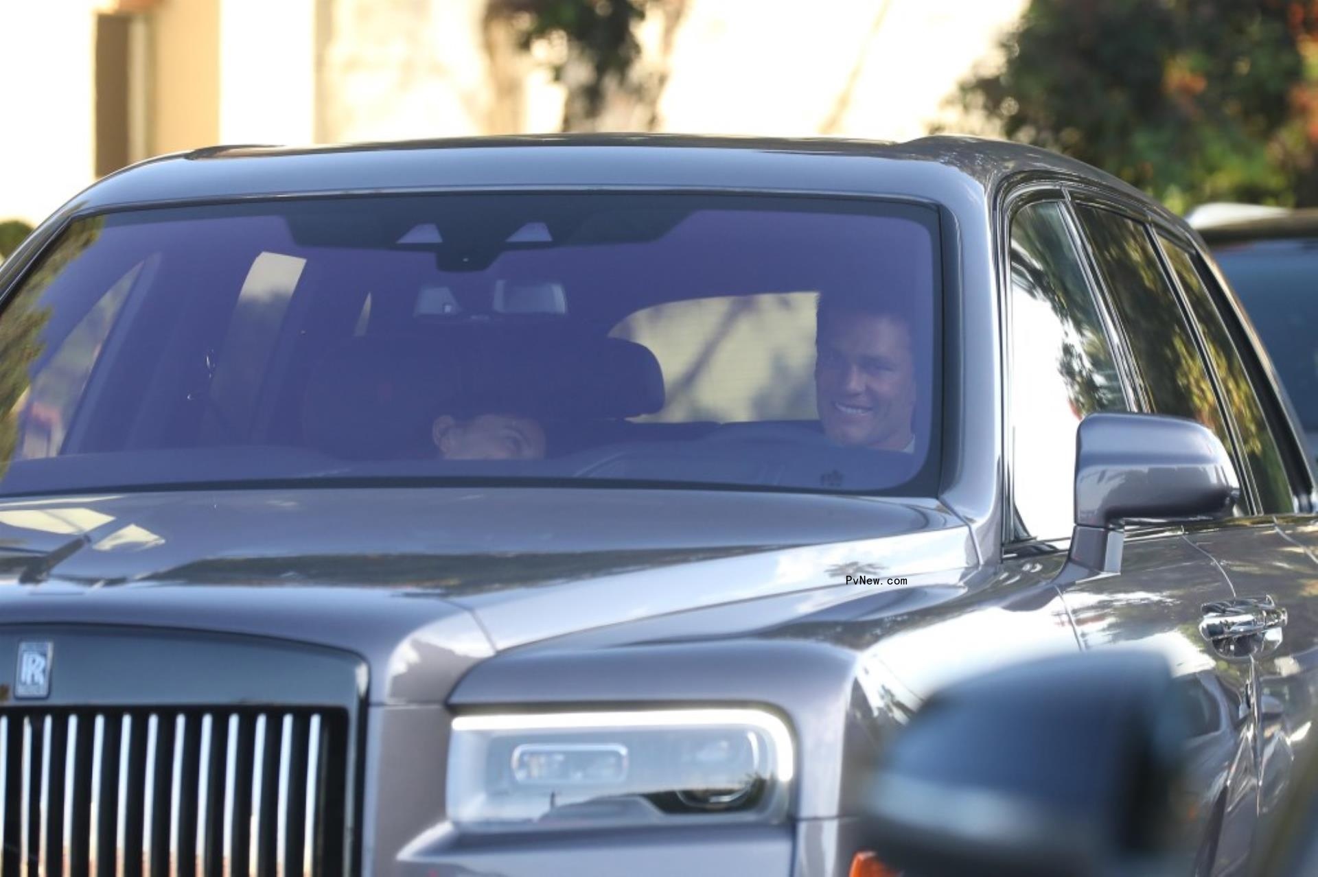 tom brady in a car with irina shayk