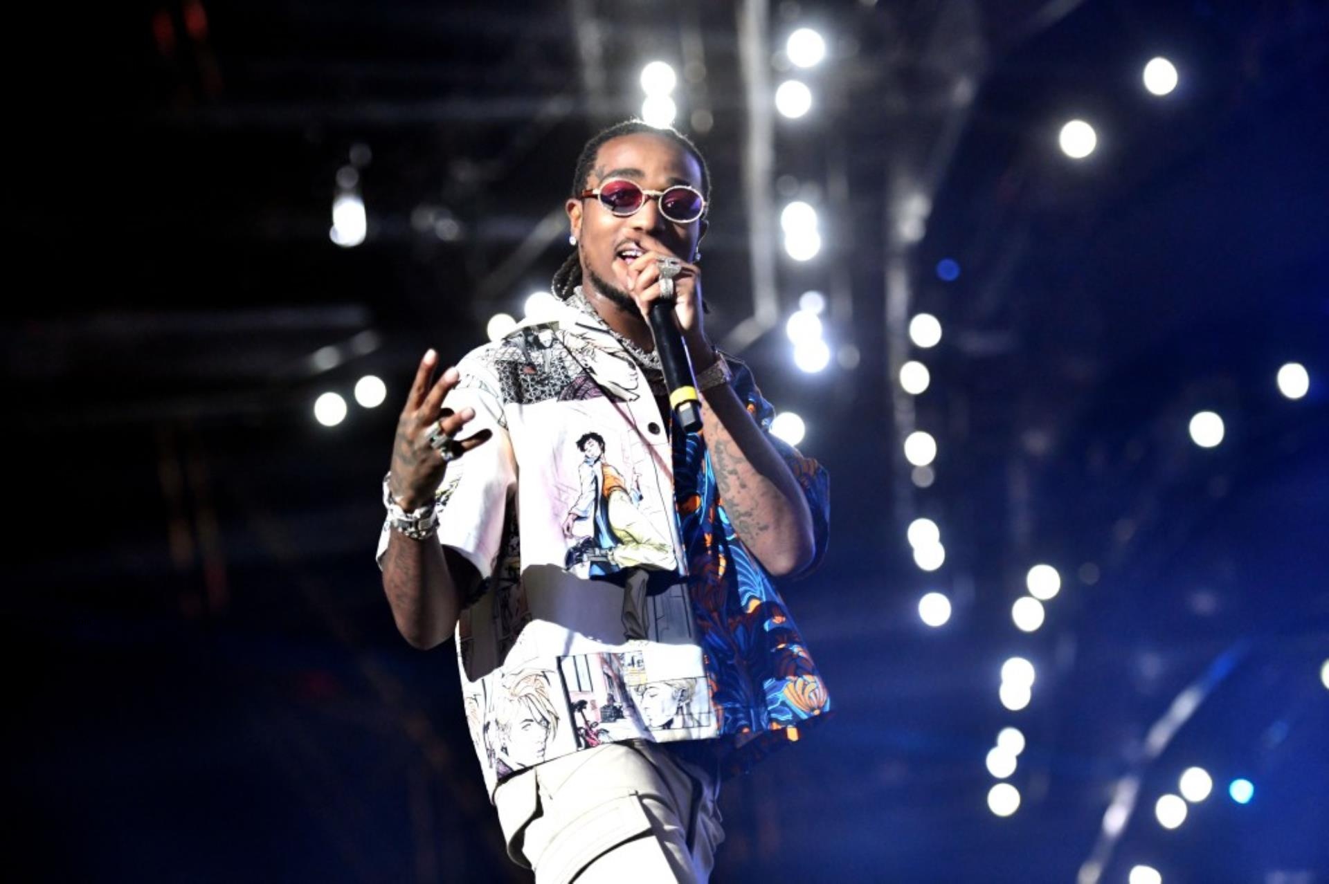 Quavo on stage.